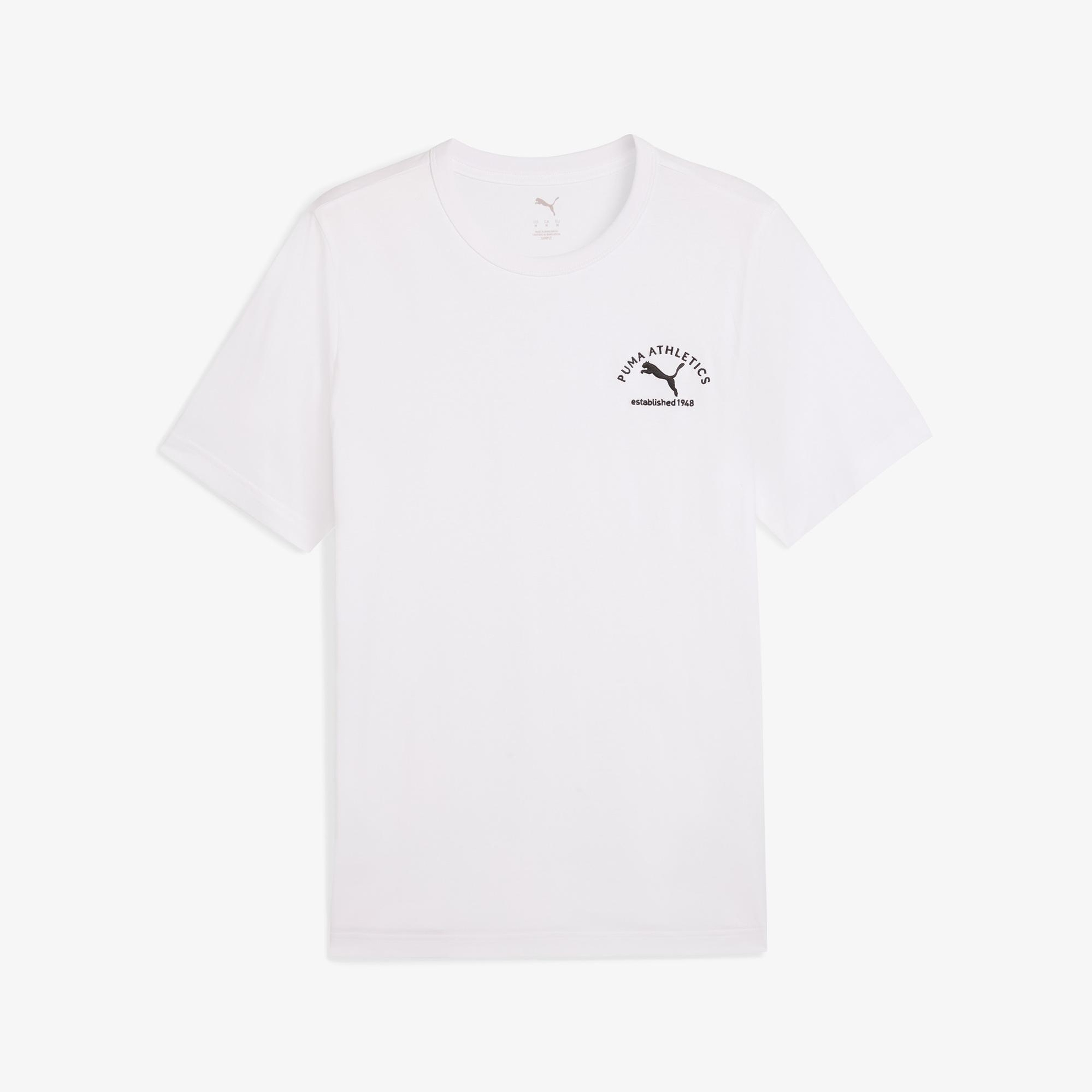 Puma Herren Erkek Beyaz T-Shirt