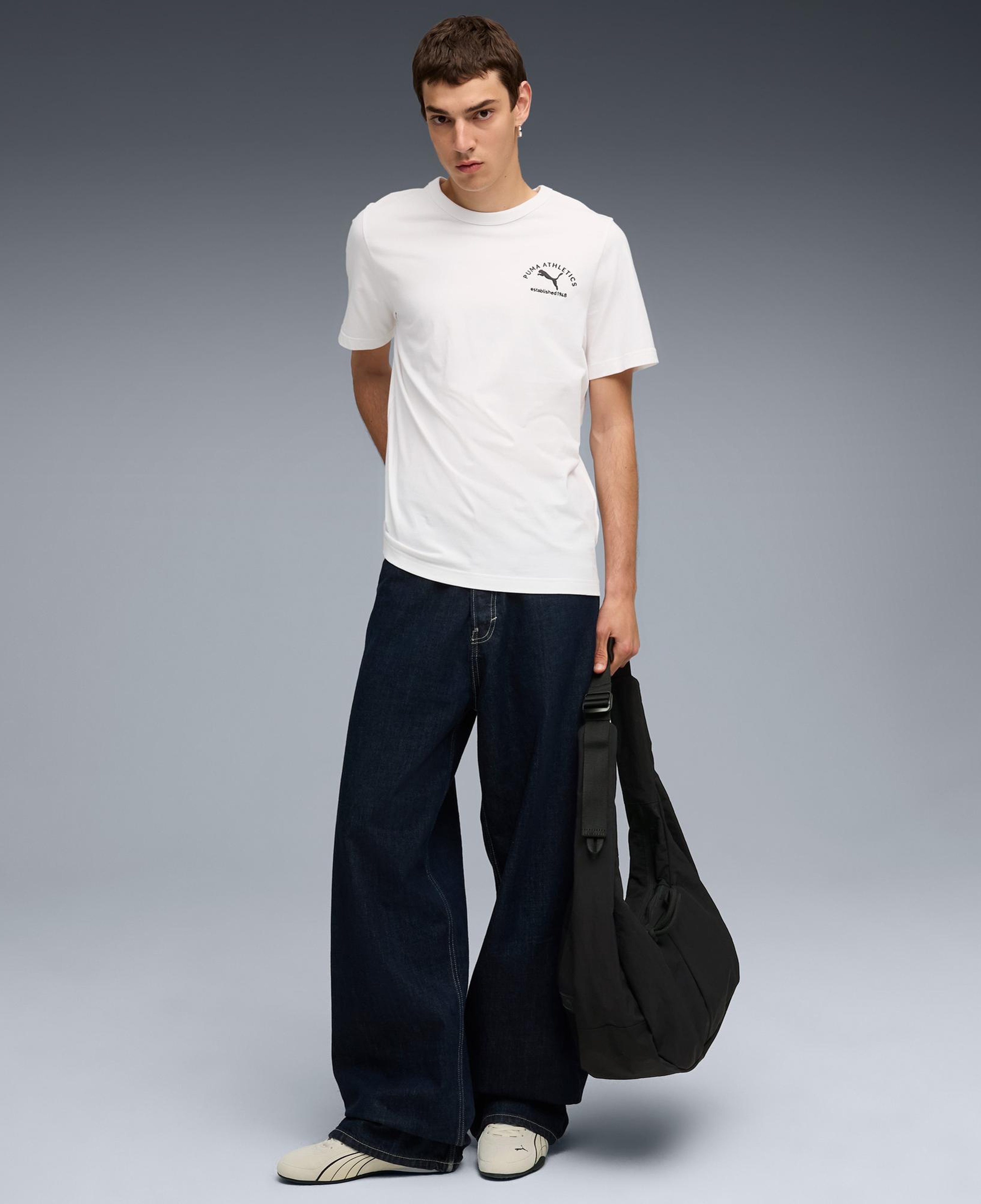 Puma Herren Erkek Beyaz T-Shirt