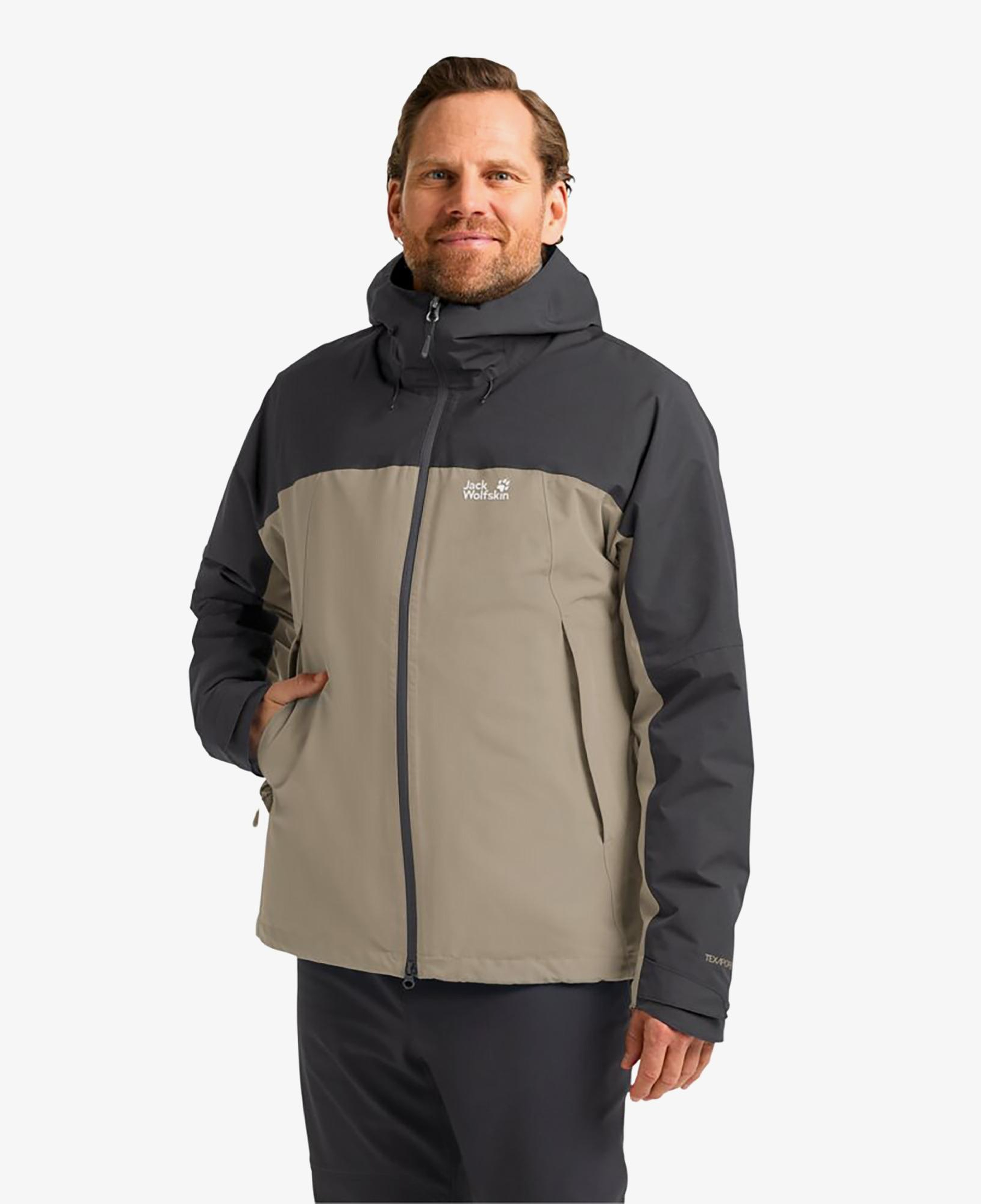 Jack Wolfskin Wild Places 3in1 Erkek Bej Ceket