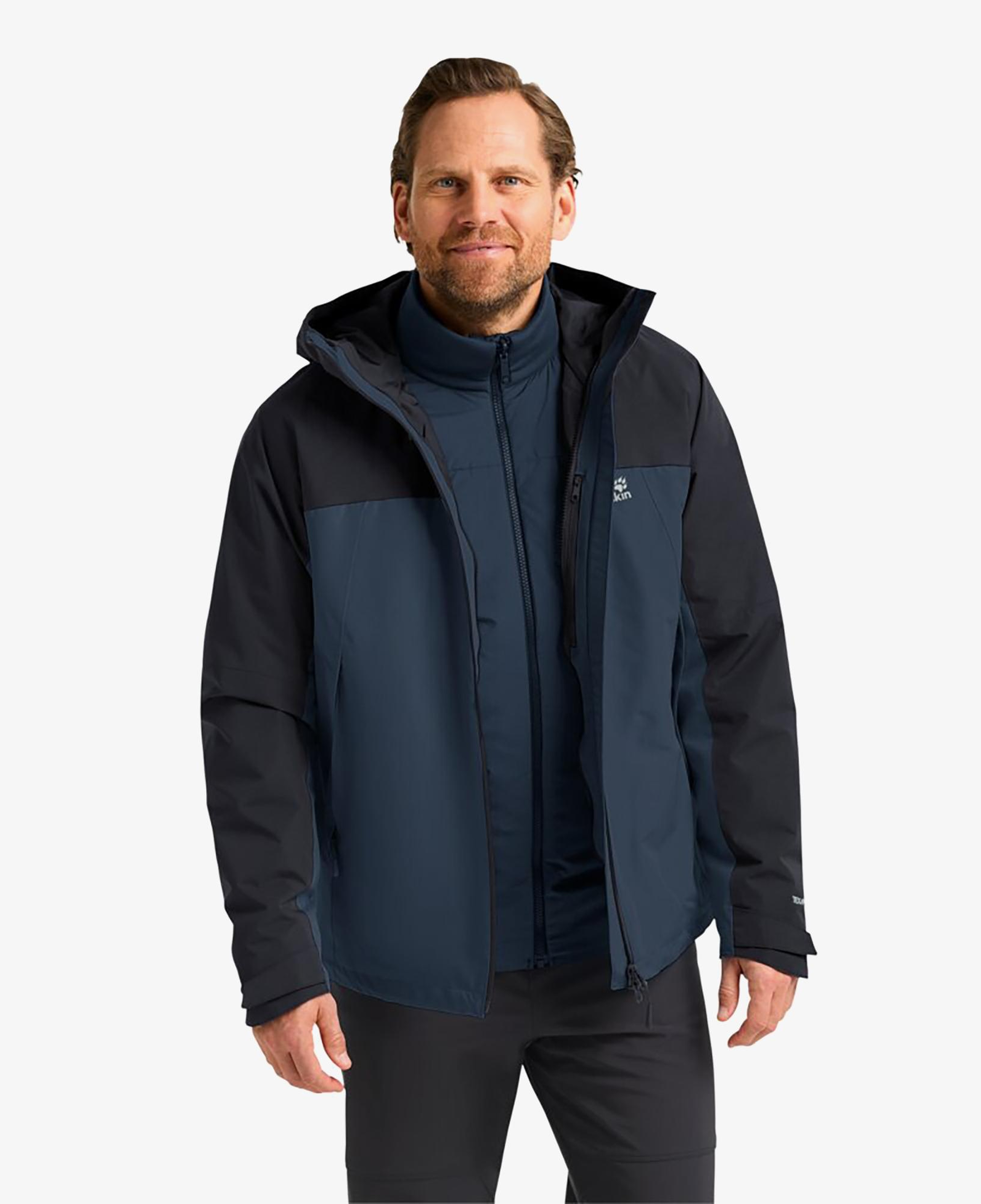 Jack Wolfskin Wild Places 3in3 Erkek Lacivert Ceket