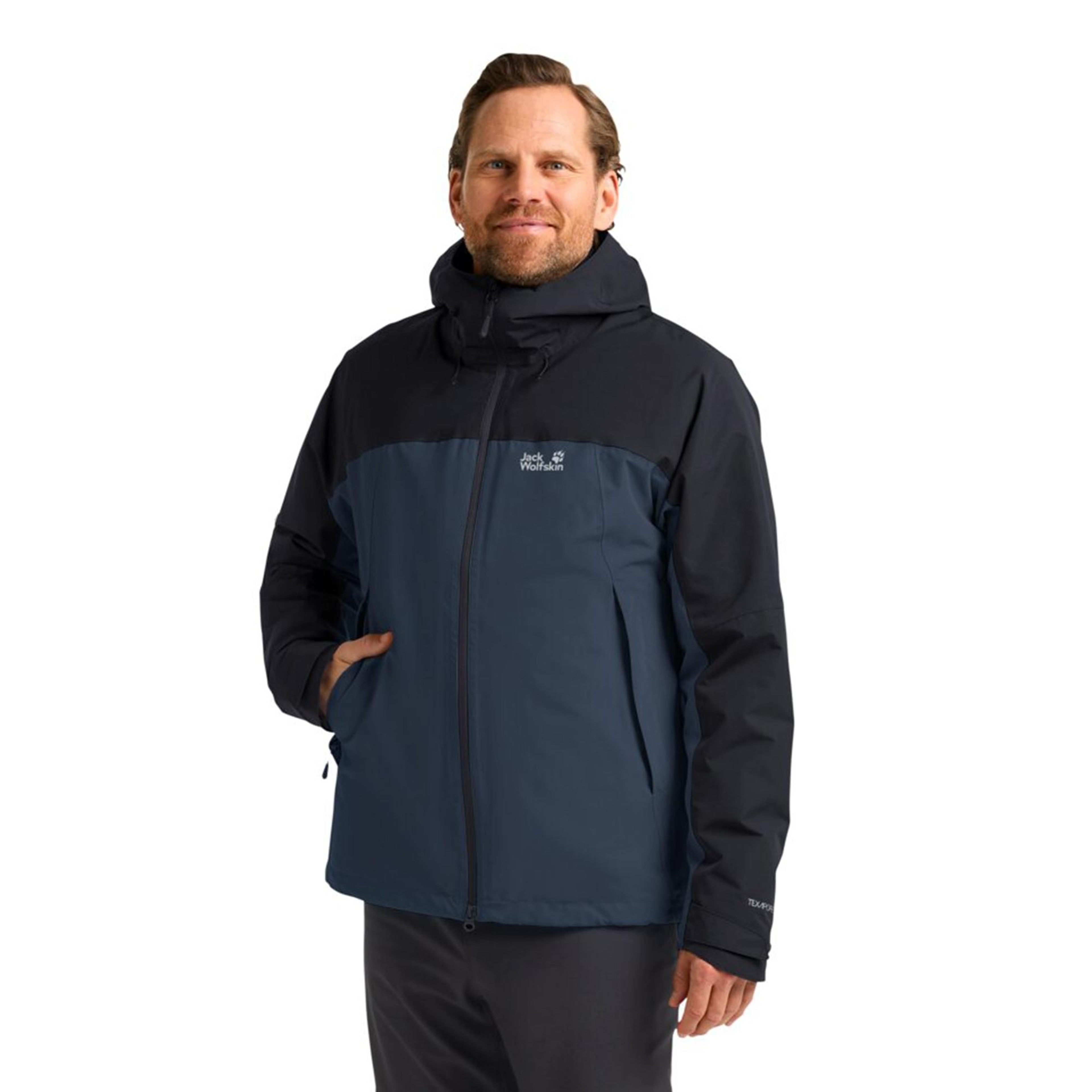 Jack Wolfskin Wild Places 3in3 Erkek Lacivert Ceket