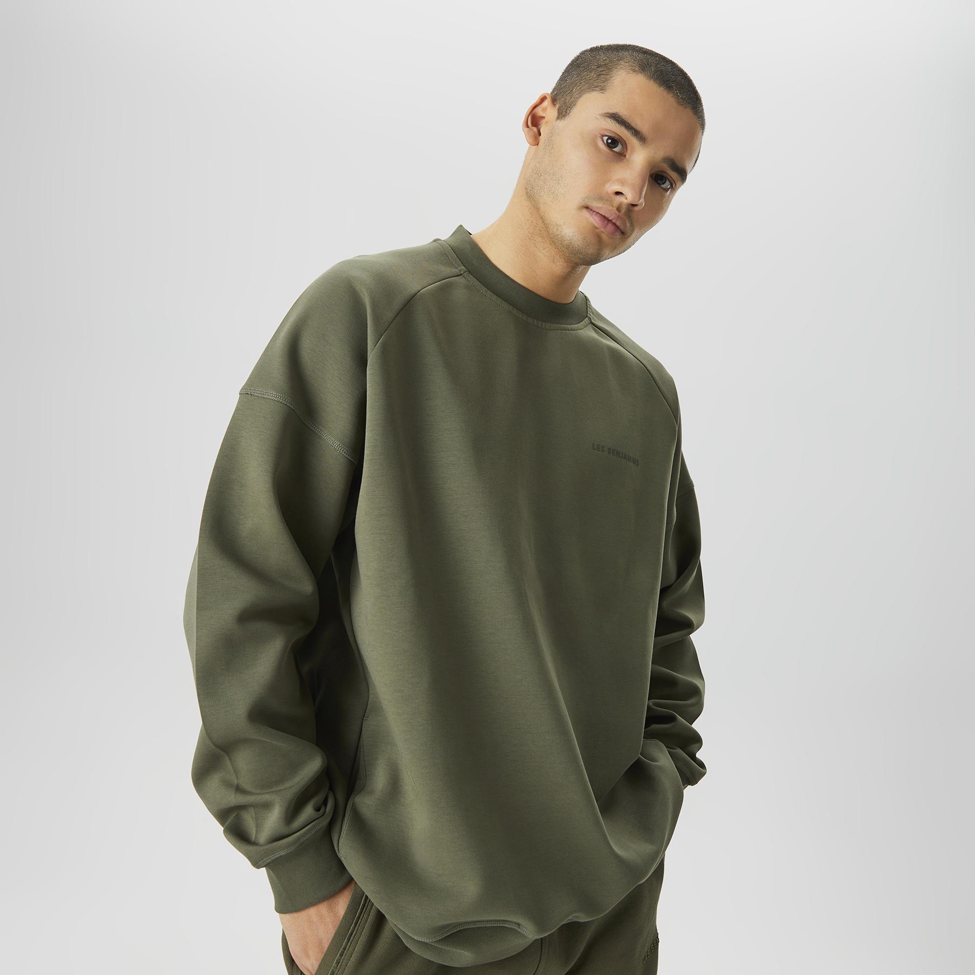 Les Benjamins Classics Erkek Yeşil Sweatshirt