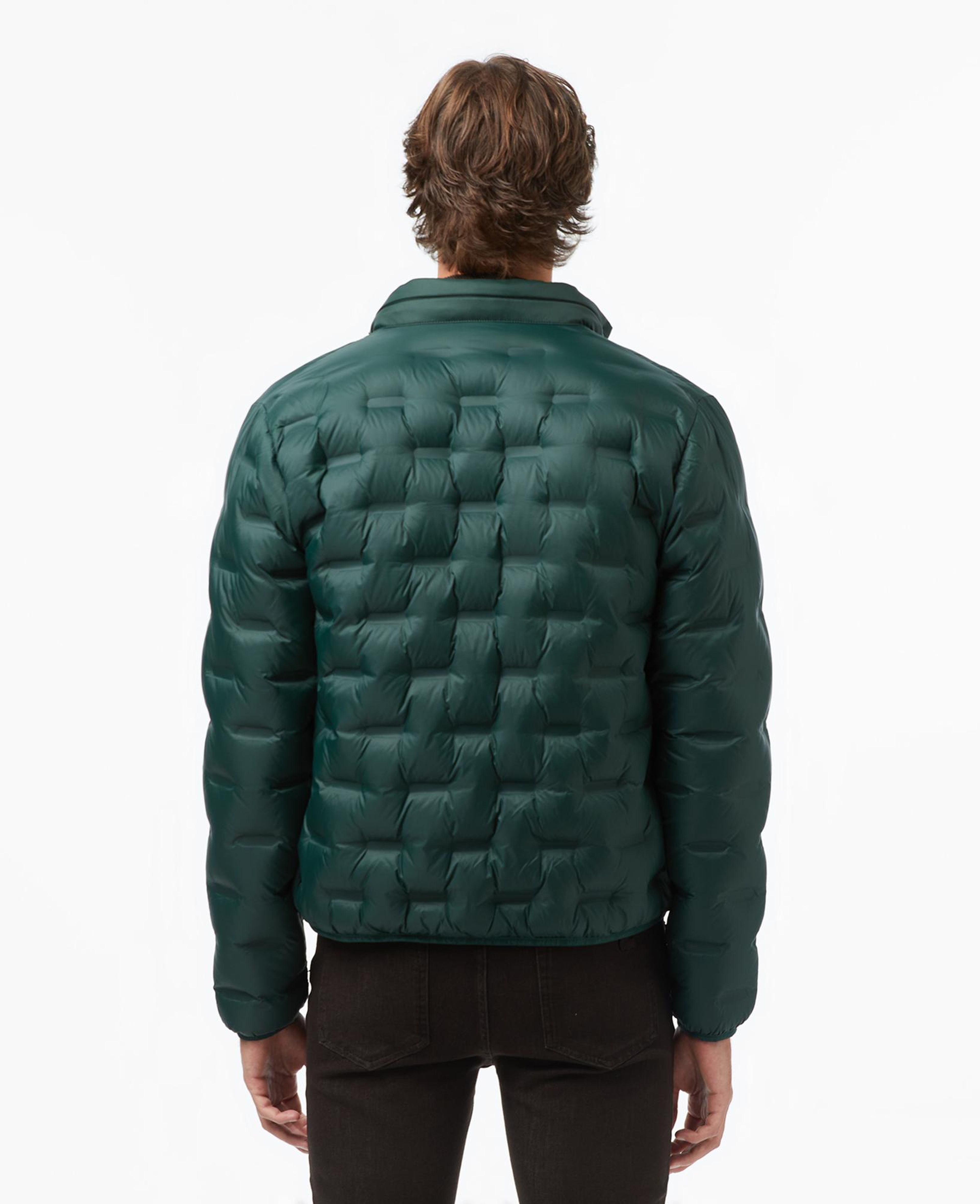 Lacoste Erkek Dik Yaka Kapitone Koyu Yeşil Mont