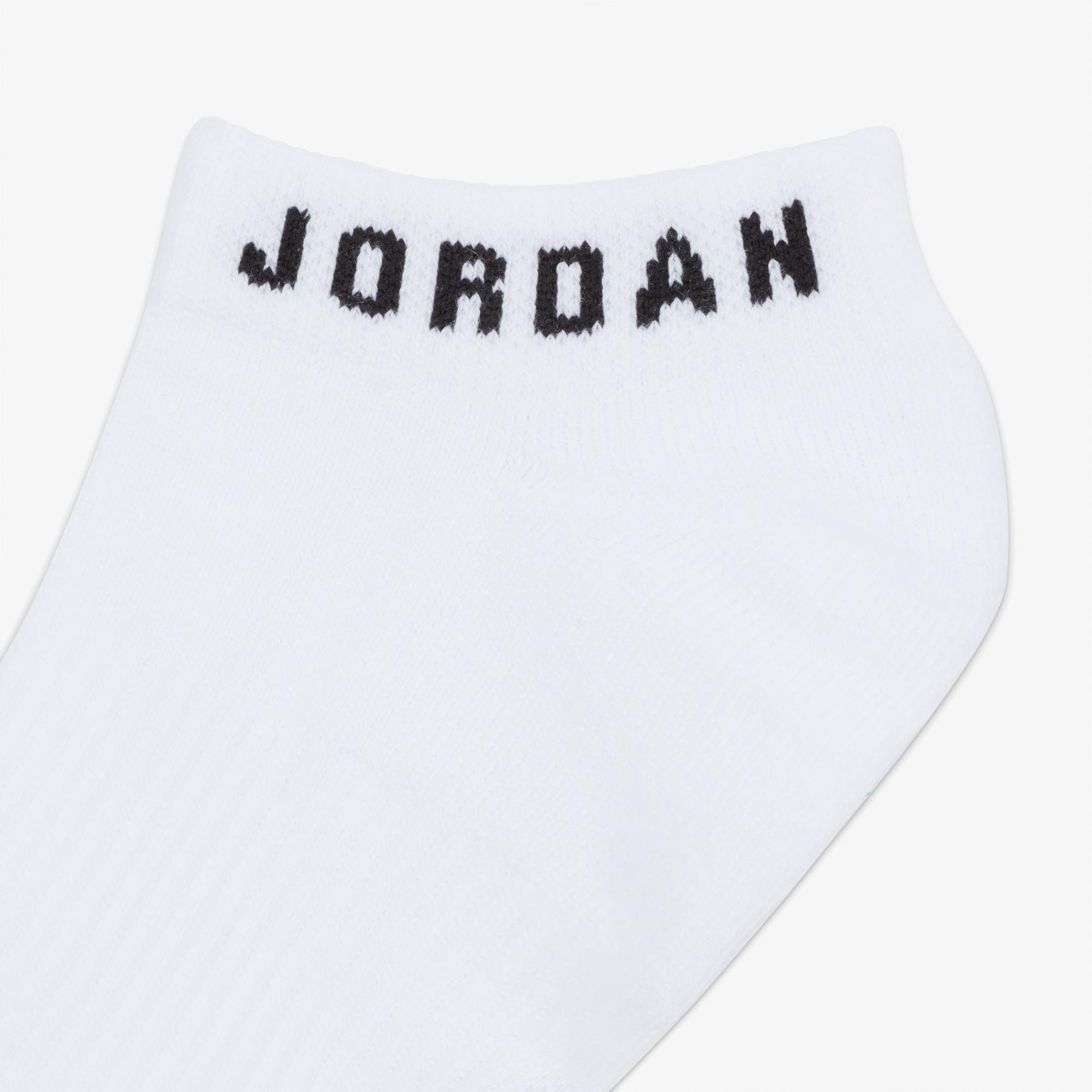 Jordan Everyday Cush Poly 3'lü Unisex Beyaz Çorap