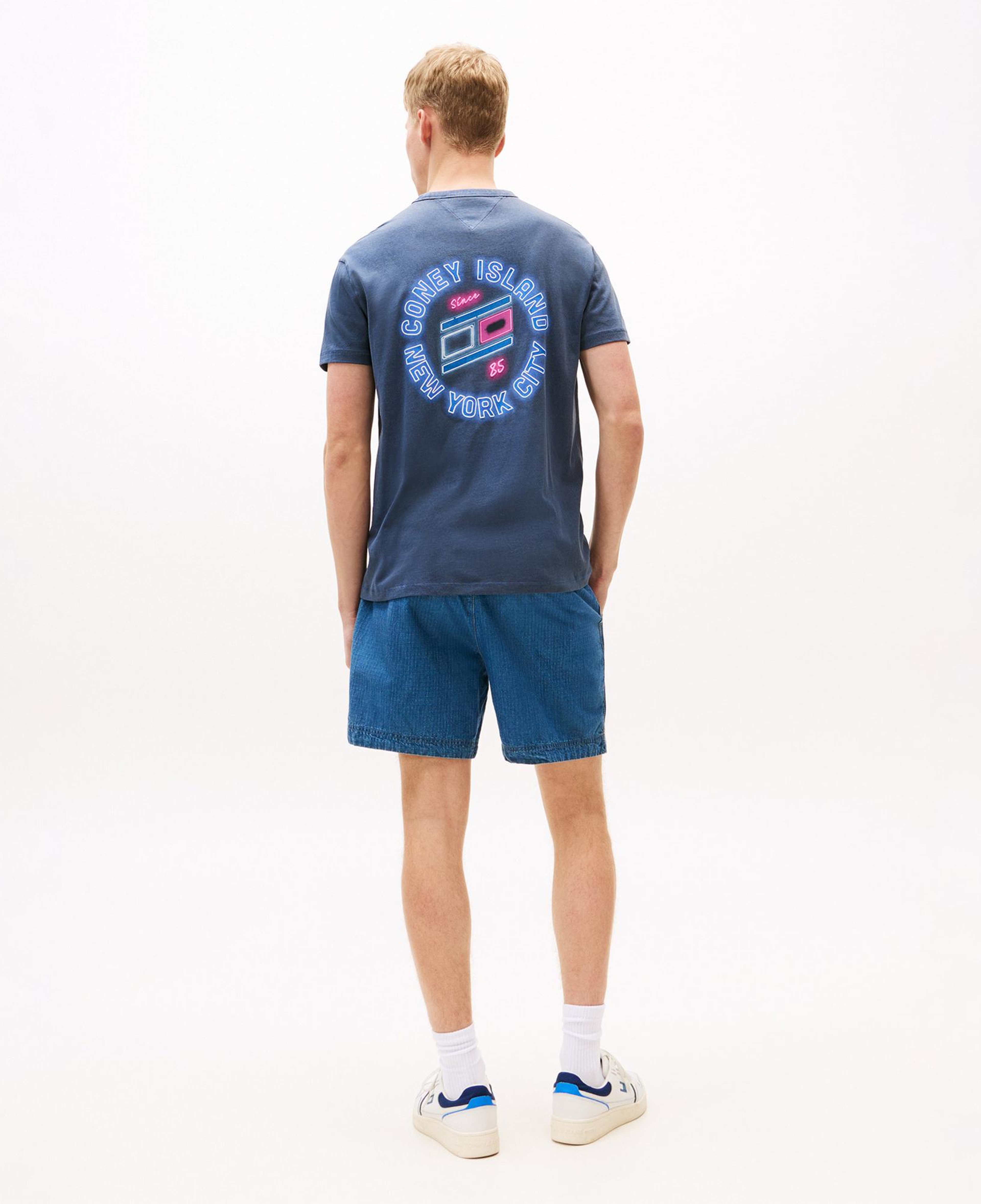 Tommy Hilfiger Jeans Novelty Fair Erkek Mavi T-Shirt