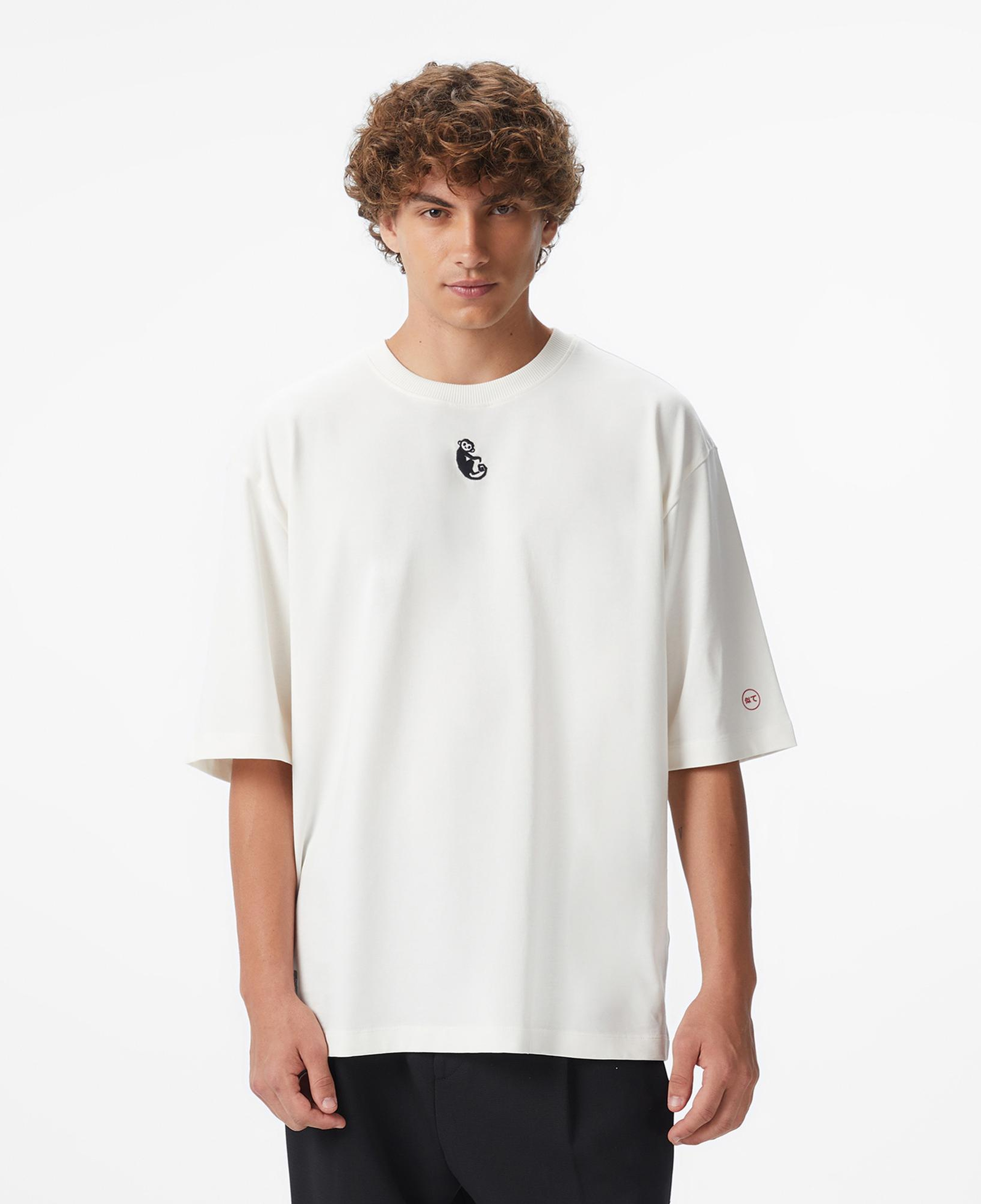 UNITED4 x Monkey Project Dj Unisex Beyaz T-Shirt