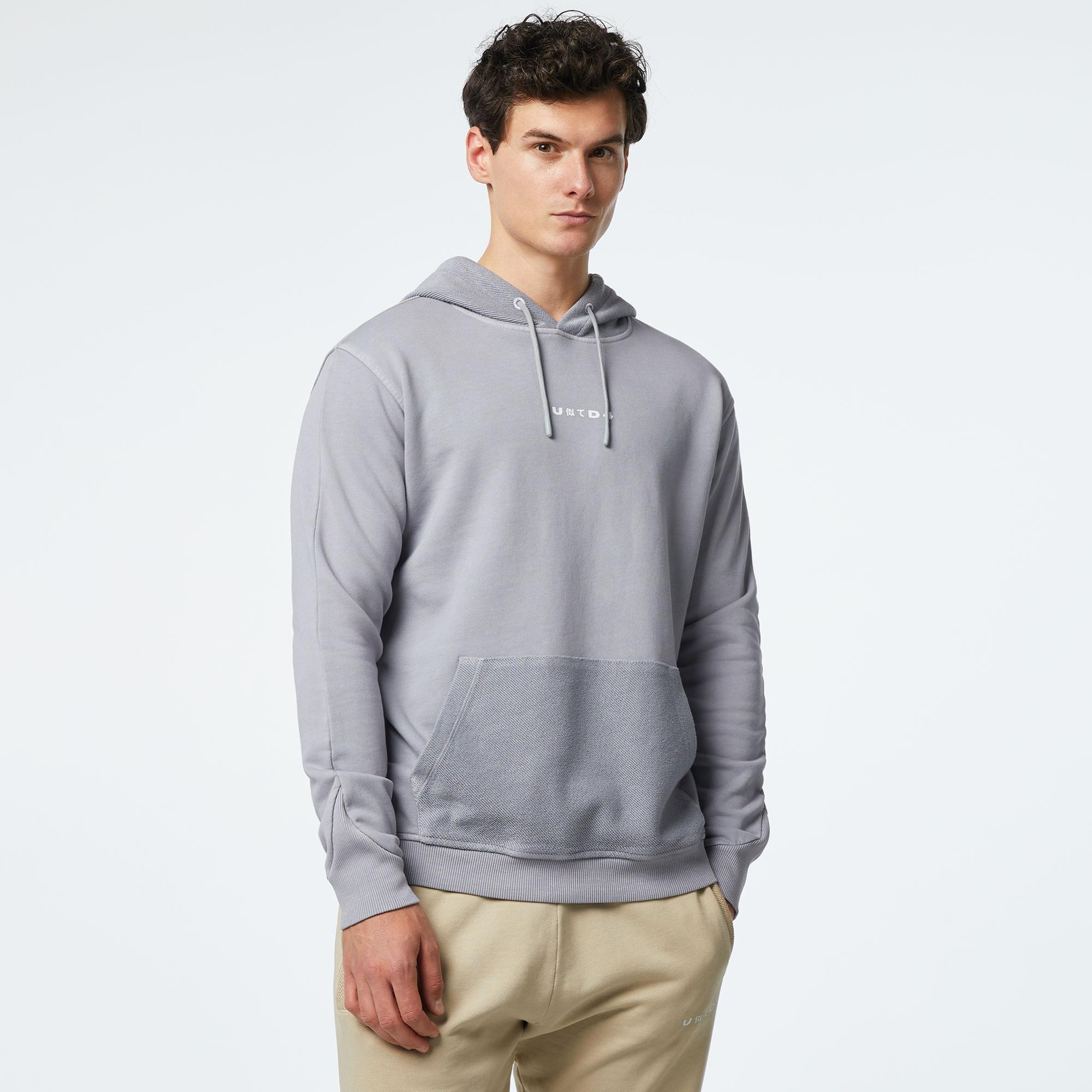 UNITED4 Classic Erkek Gri Sweatshirt
