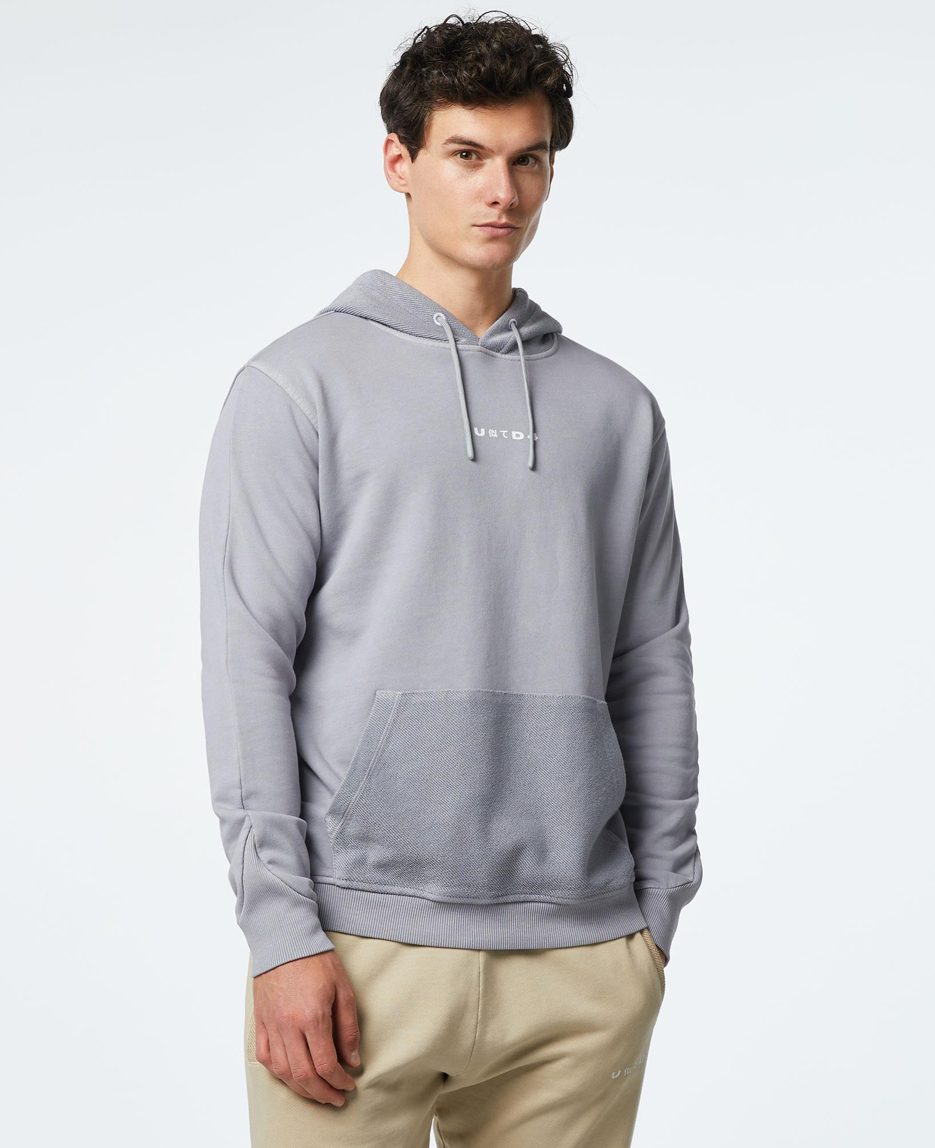 UNITED4 Classic Erkek Gri Sweatshirt