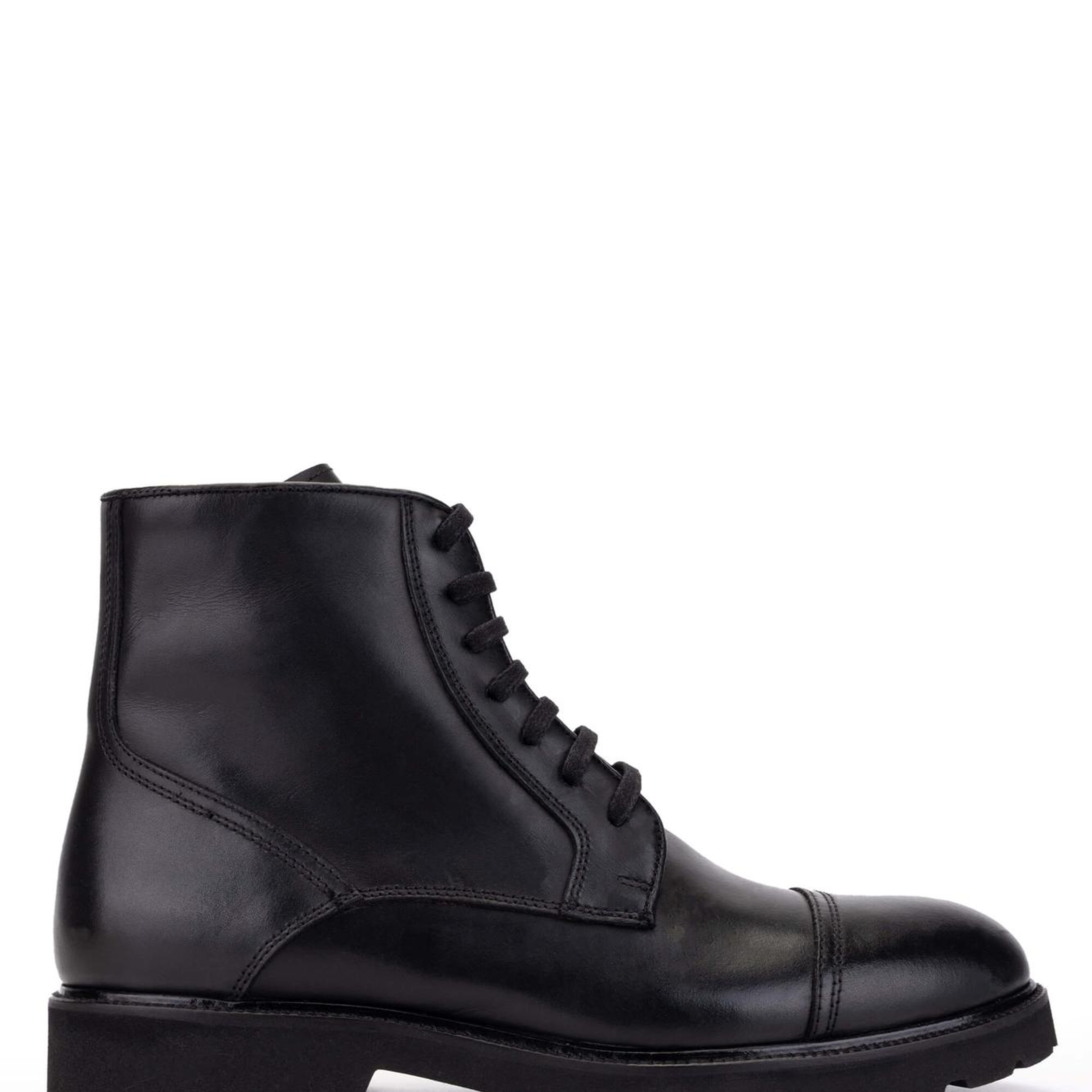 Tamer Tanca Erkek Hakiki Deri Siyah Casual Bot