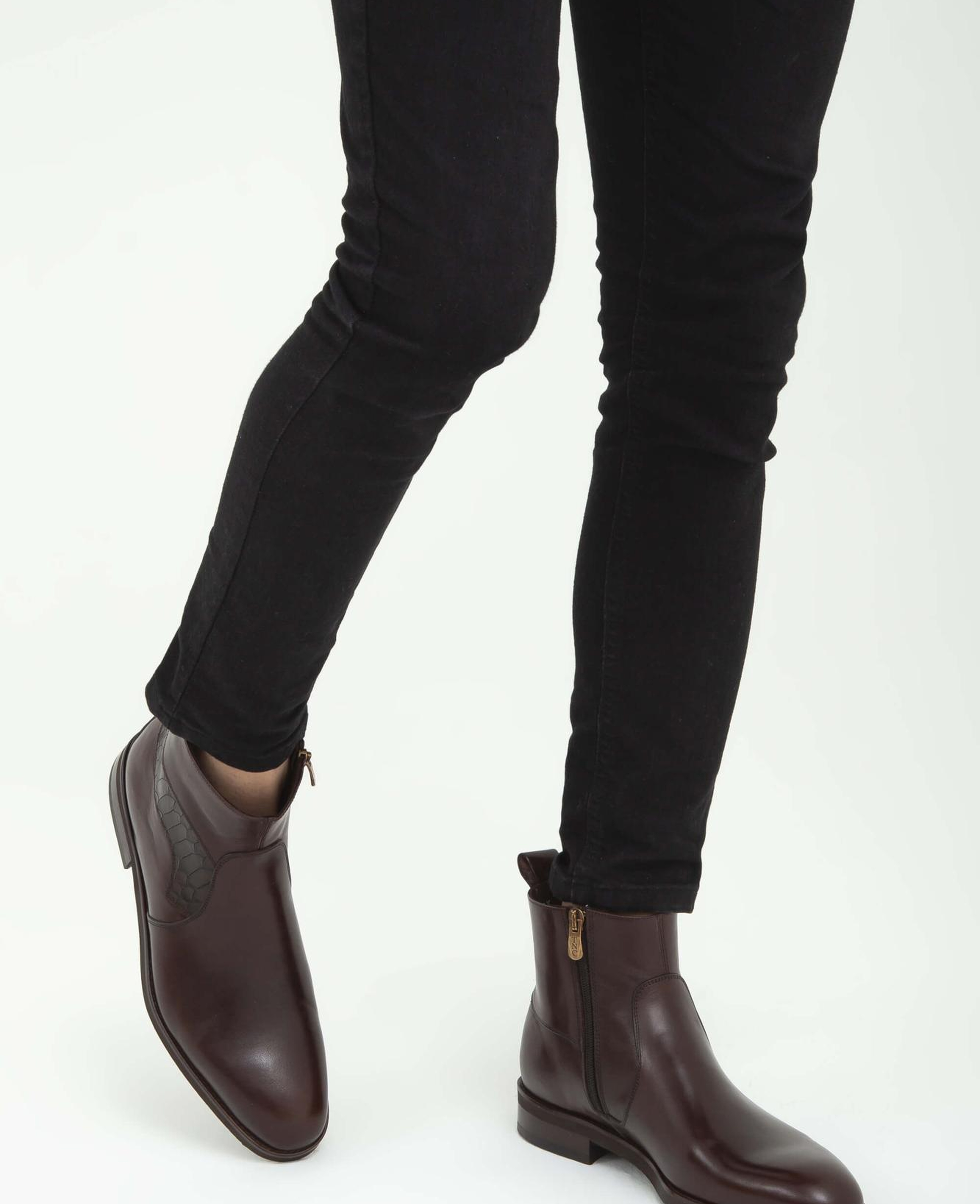 Tamer Tanca Erkek Hakiki Deri Kahverengi Deri Chelsea Bot