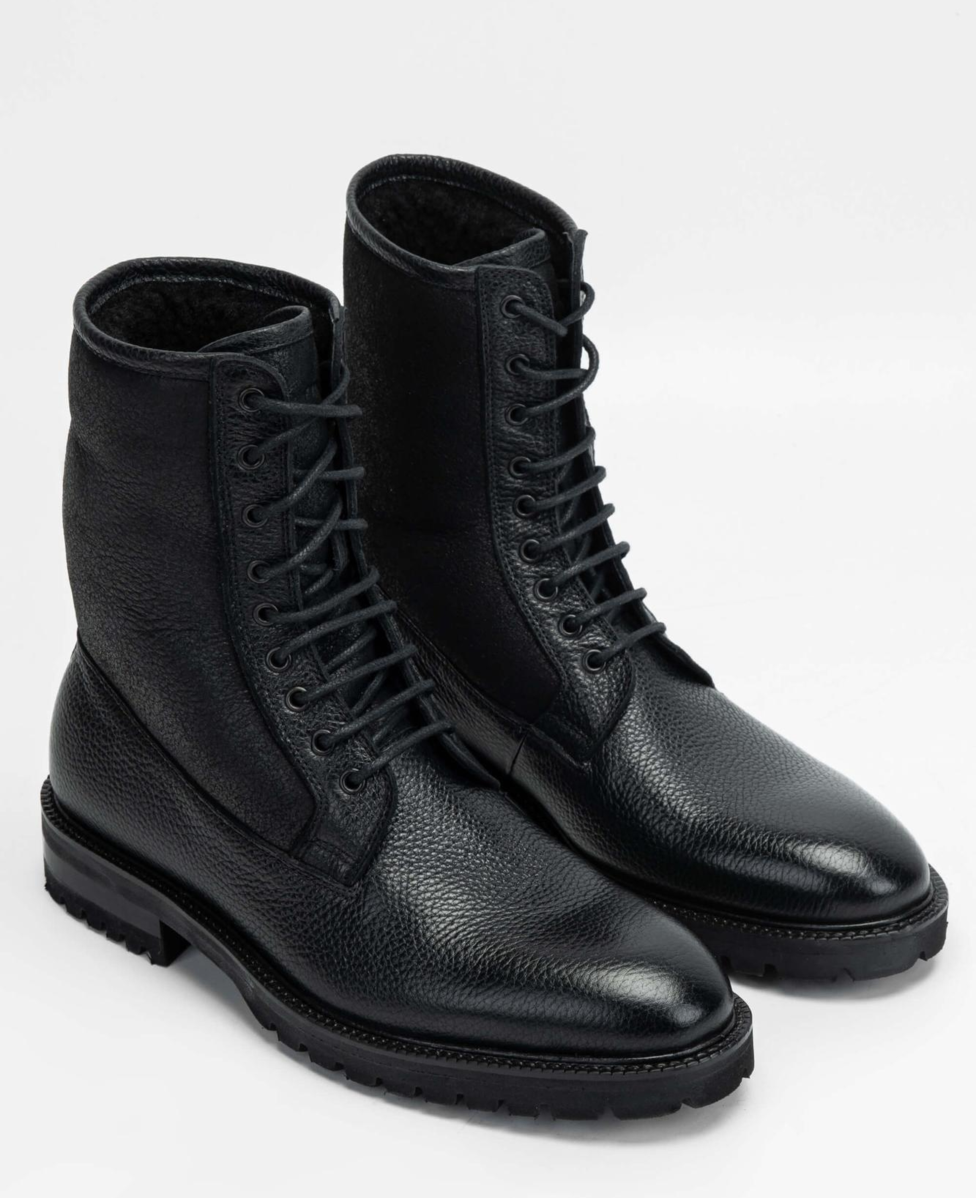 Tamer Tanca Erkek Hakiki Deri Siyah POSTAL Bot