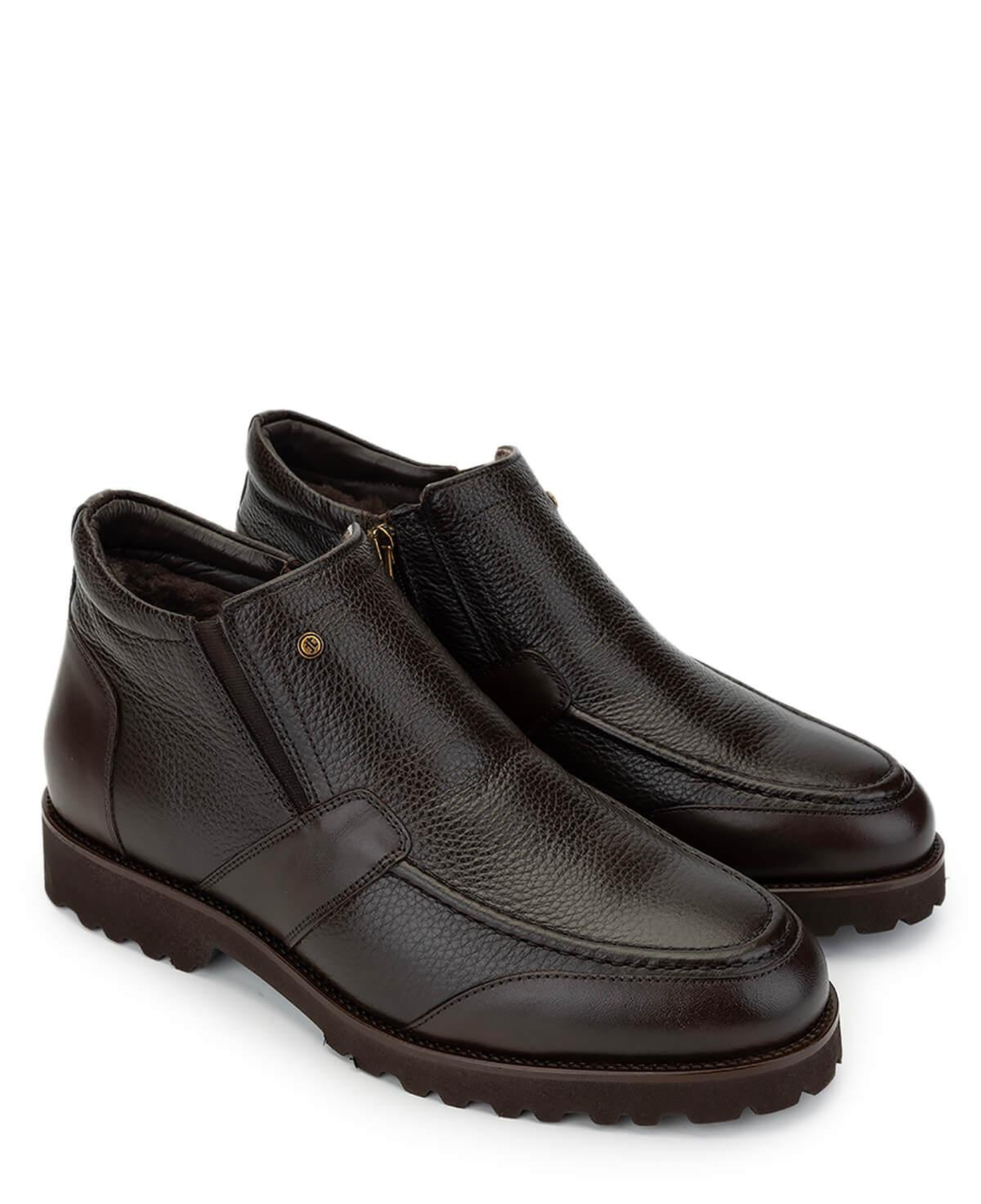 Tamer Tanca Erkek Hakiki Deri Kahverengi Casual Bot