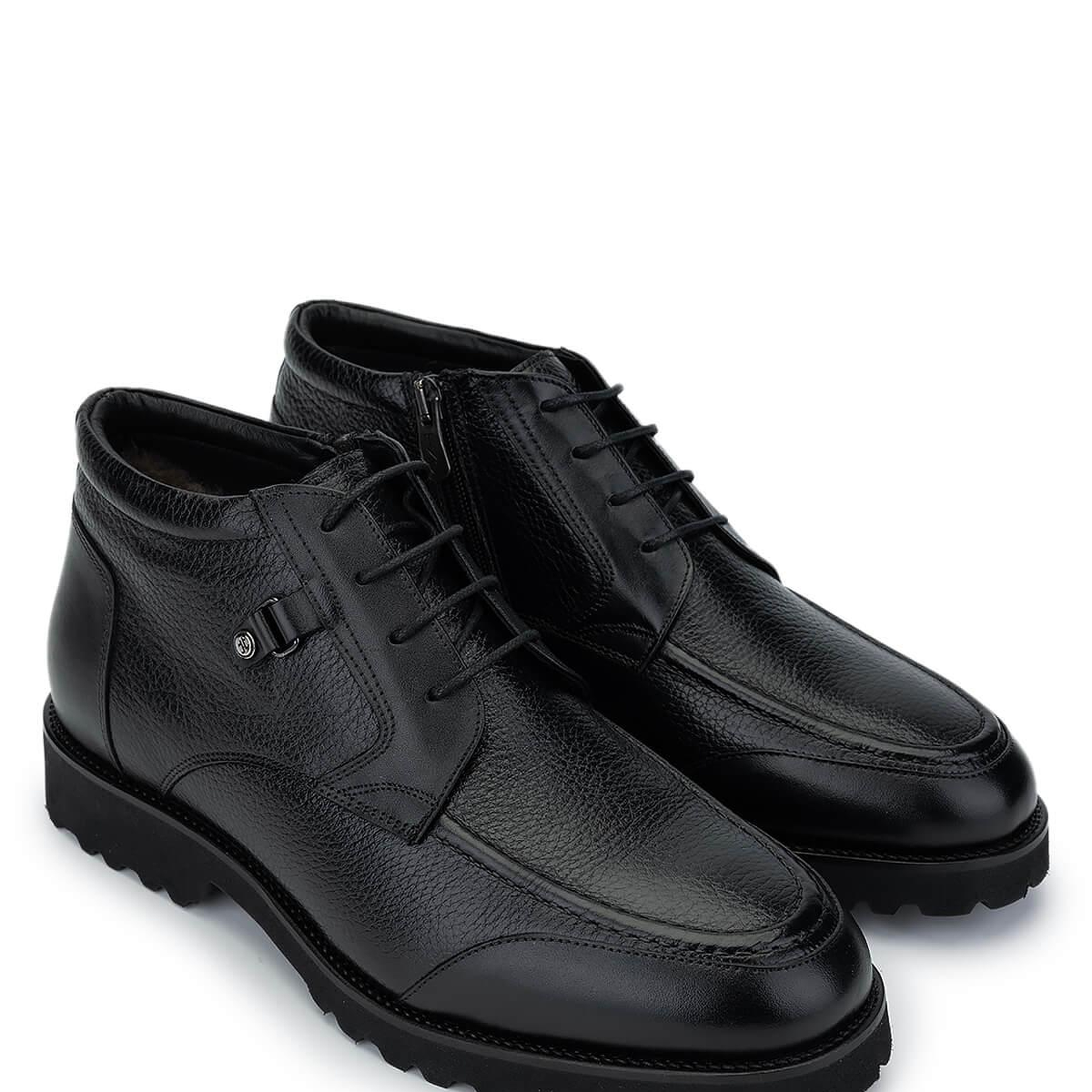 Tamer Tanca Erkek Hakiki Deri Siyah Floter Casual Bot