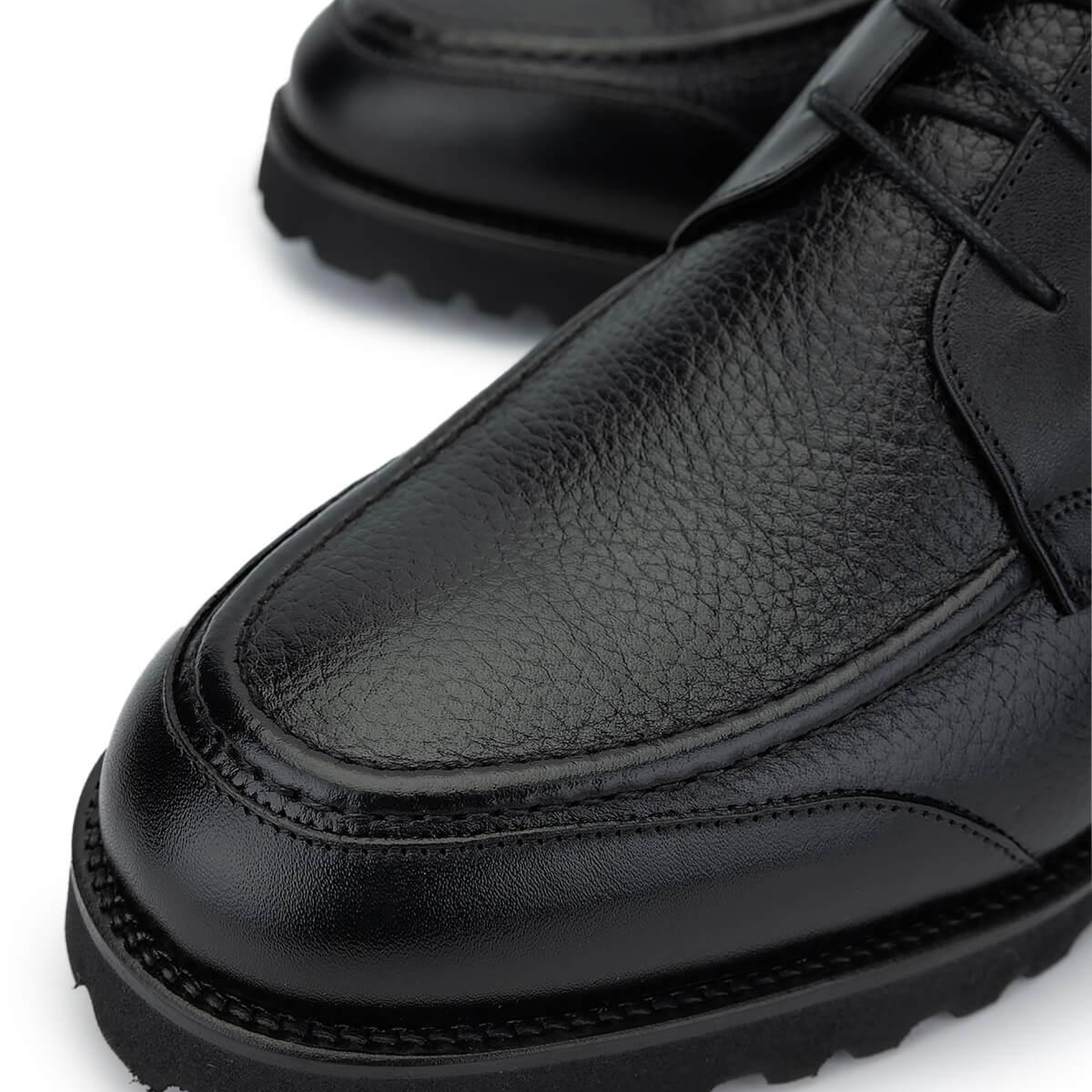 Tamer Tanca Erkek Hakiki Deri Siyah Floter Casual Bot