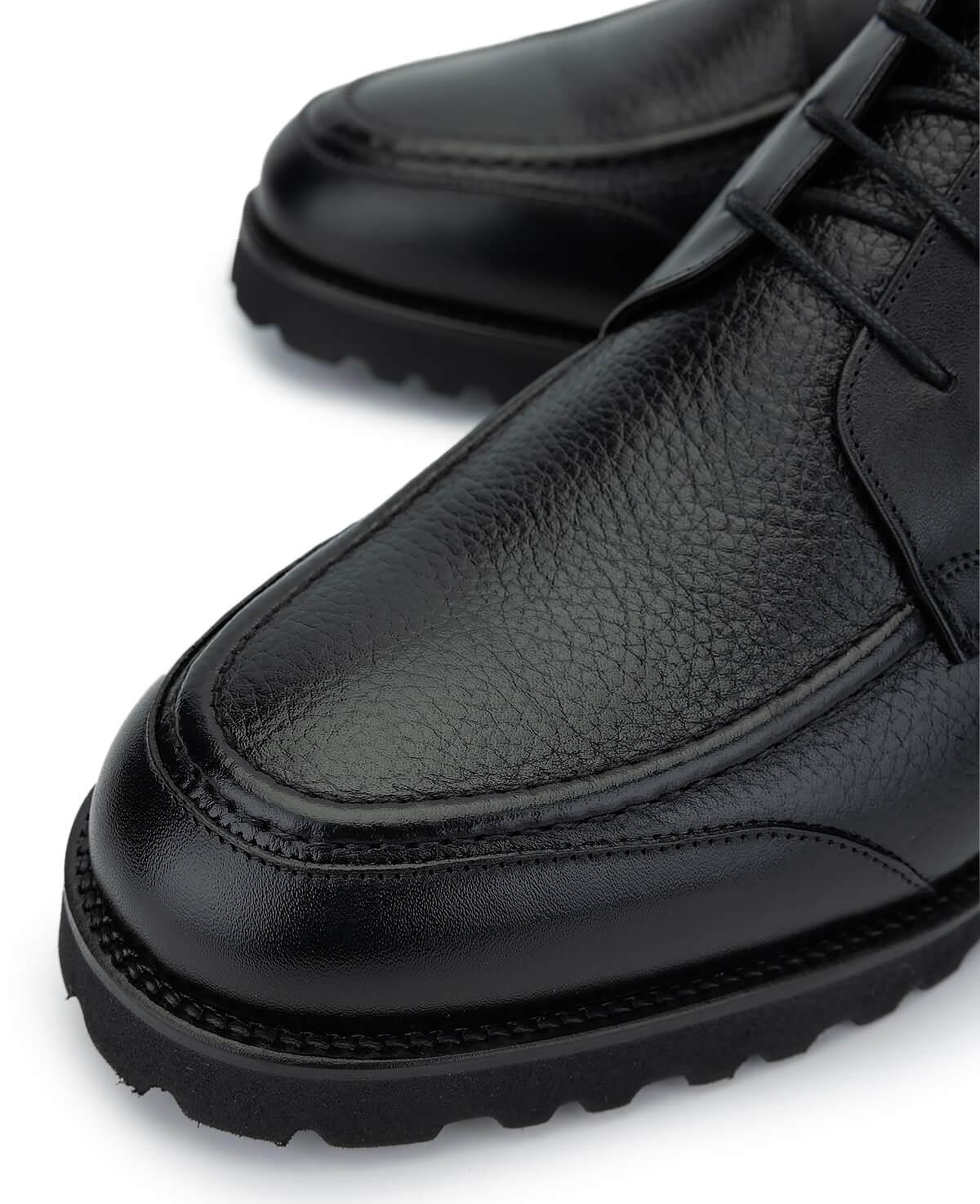 Tamer Tanca Erkek Hakiki Deri Siyah Floter Casual Bot