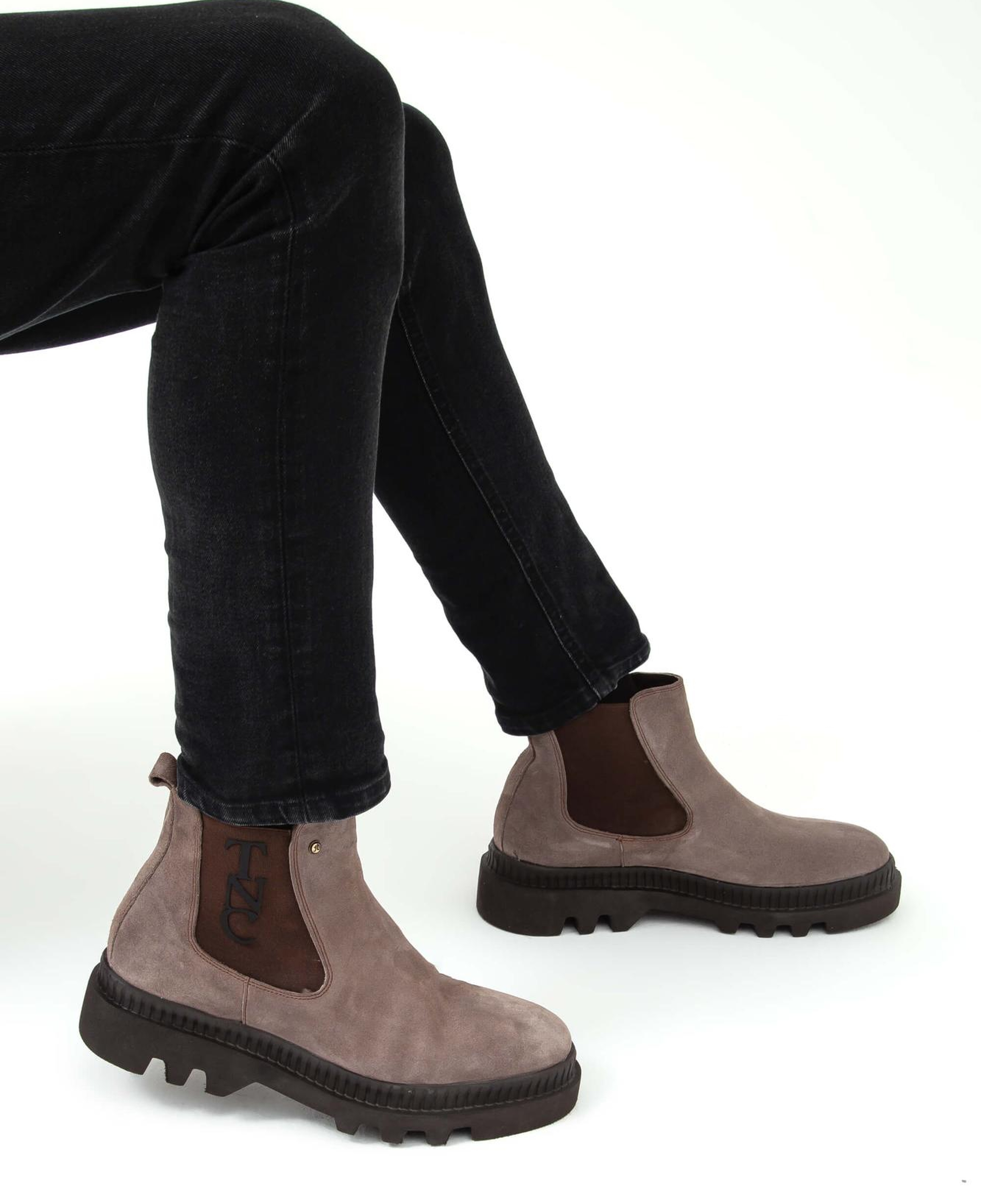 Tamer Tanca Erkek Hakiki Deri Kahverengi Casual Bot