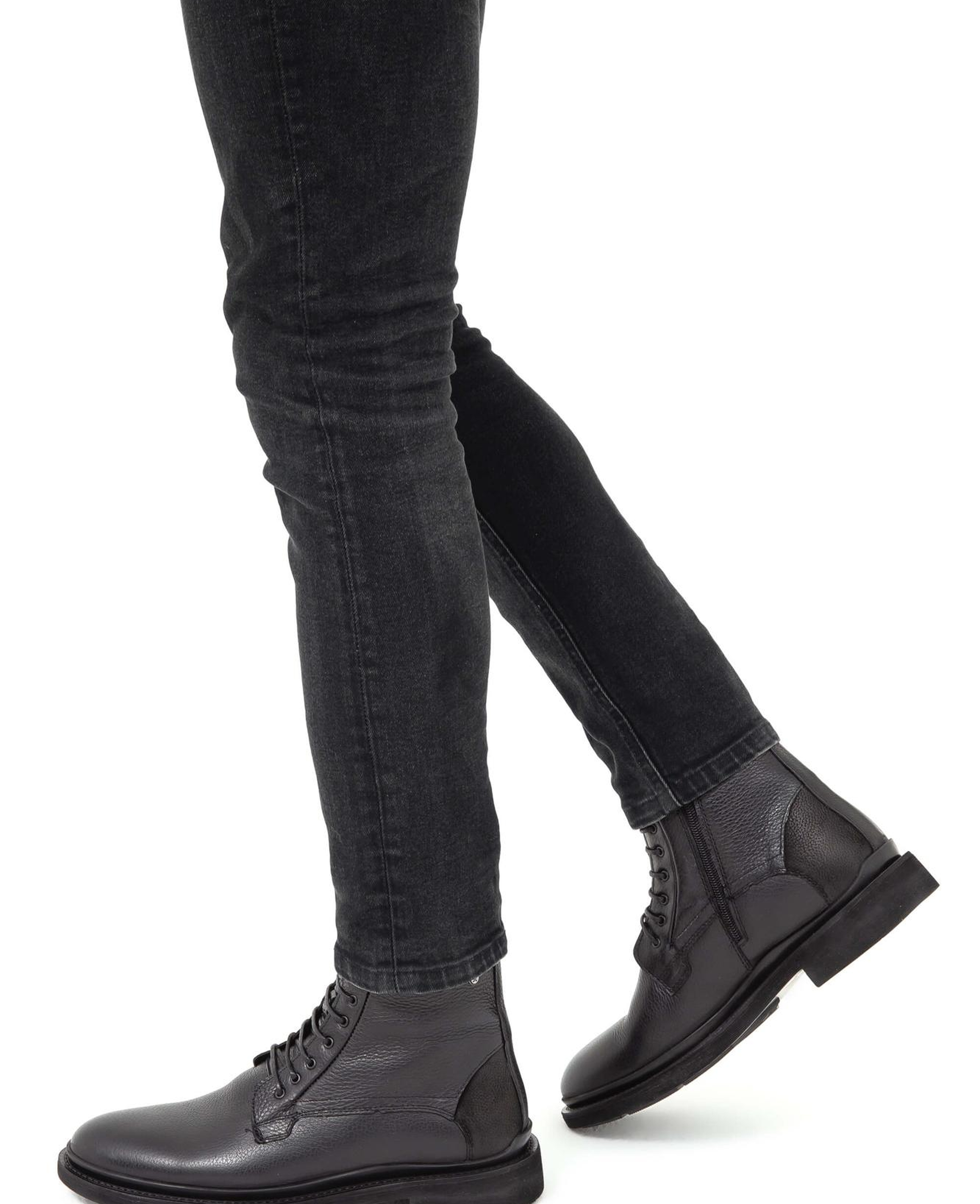 Tamer Tanca Erkek Hakiki Deri Siyah POSTAL Bot