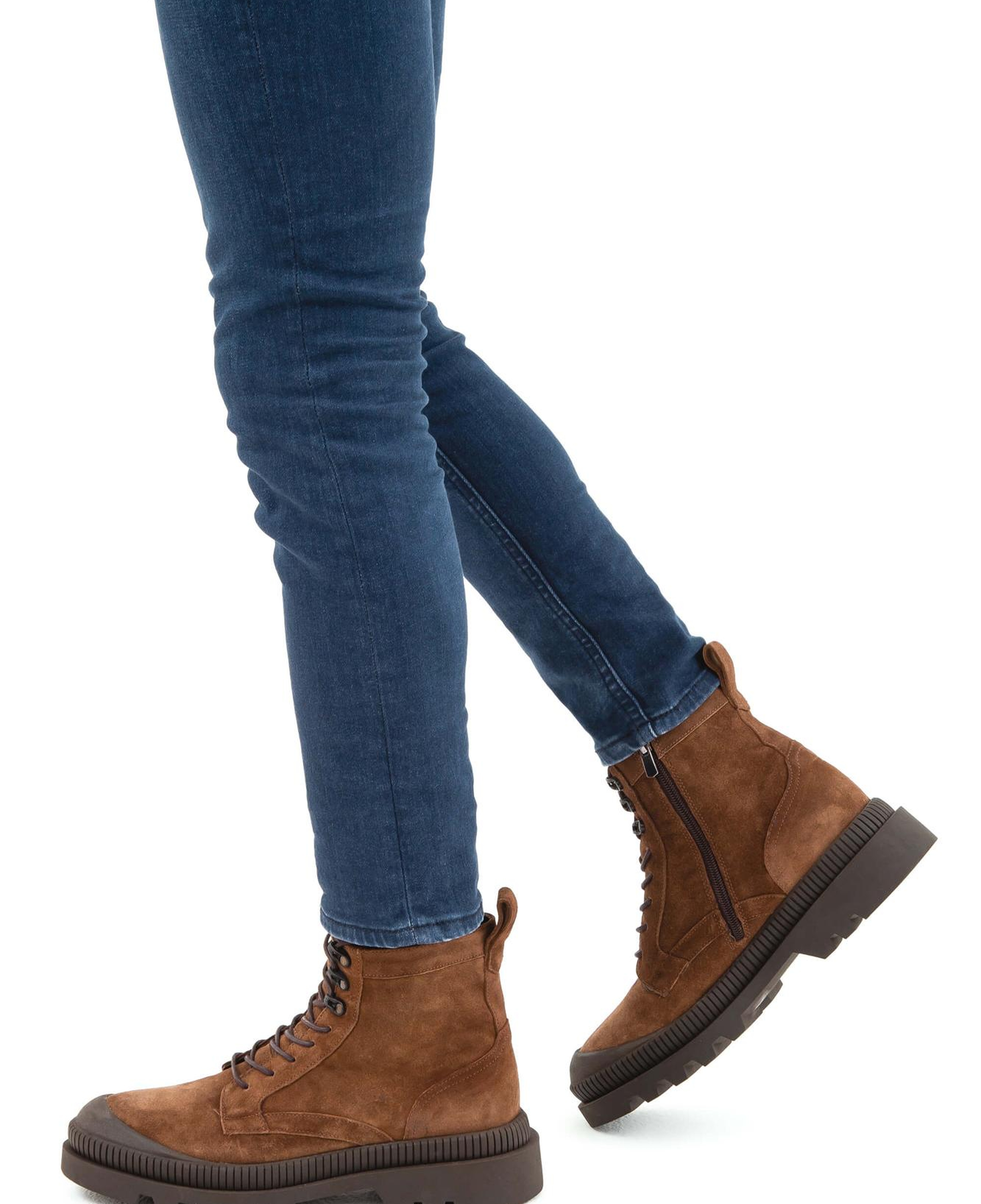 Tamer Tanca Erkek Hakiki Deri Kahverengi Süet Casual Bot