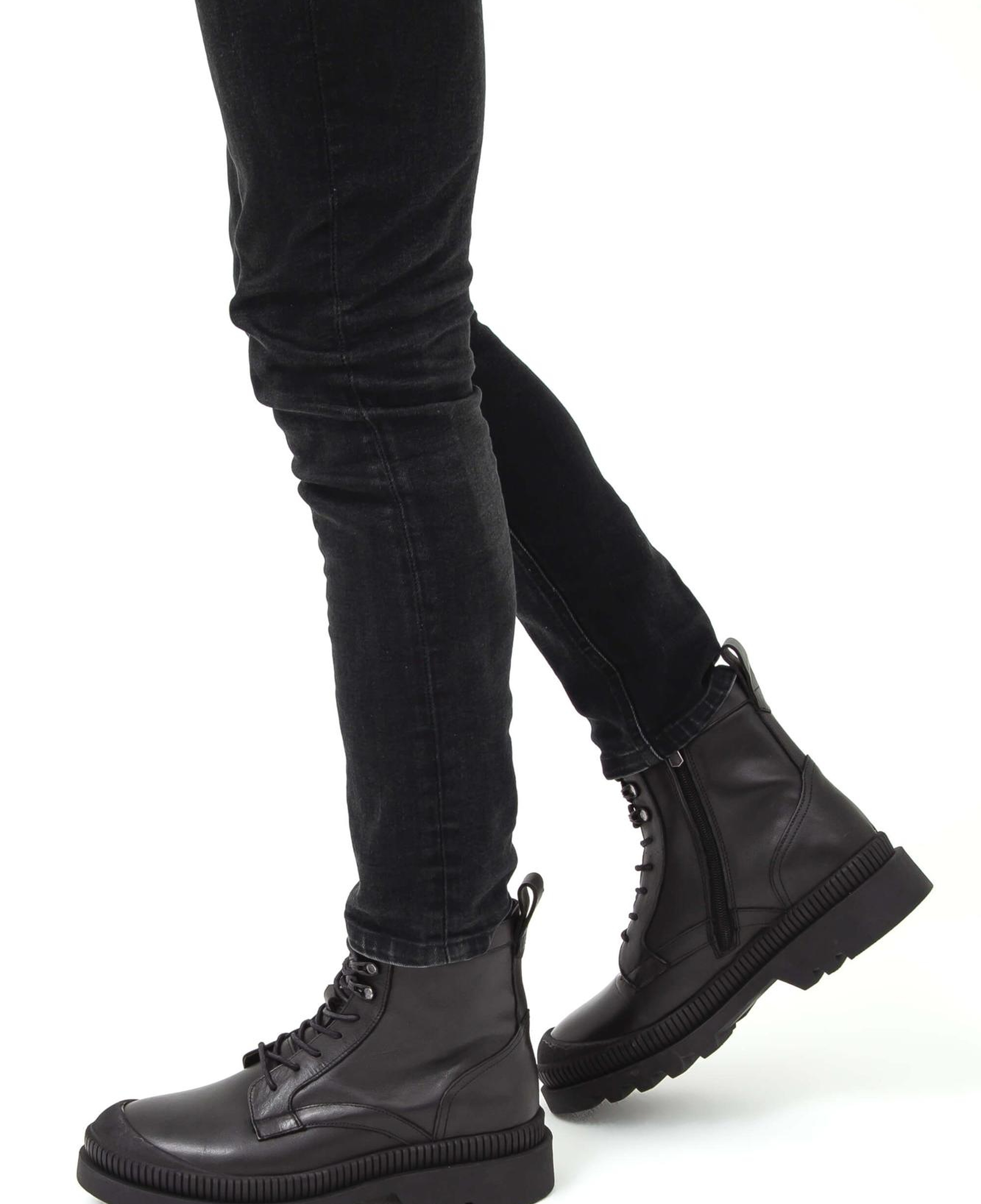 Tamer Tanca Erkek Hakiki Deri Siyah Casual Bot