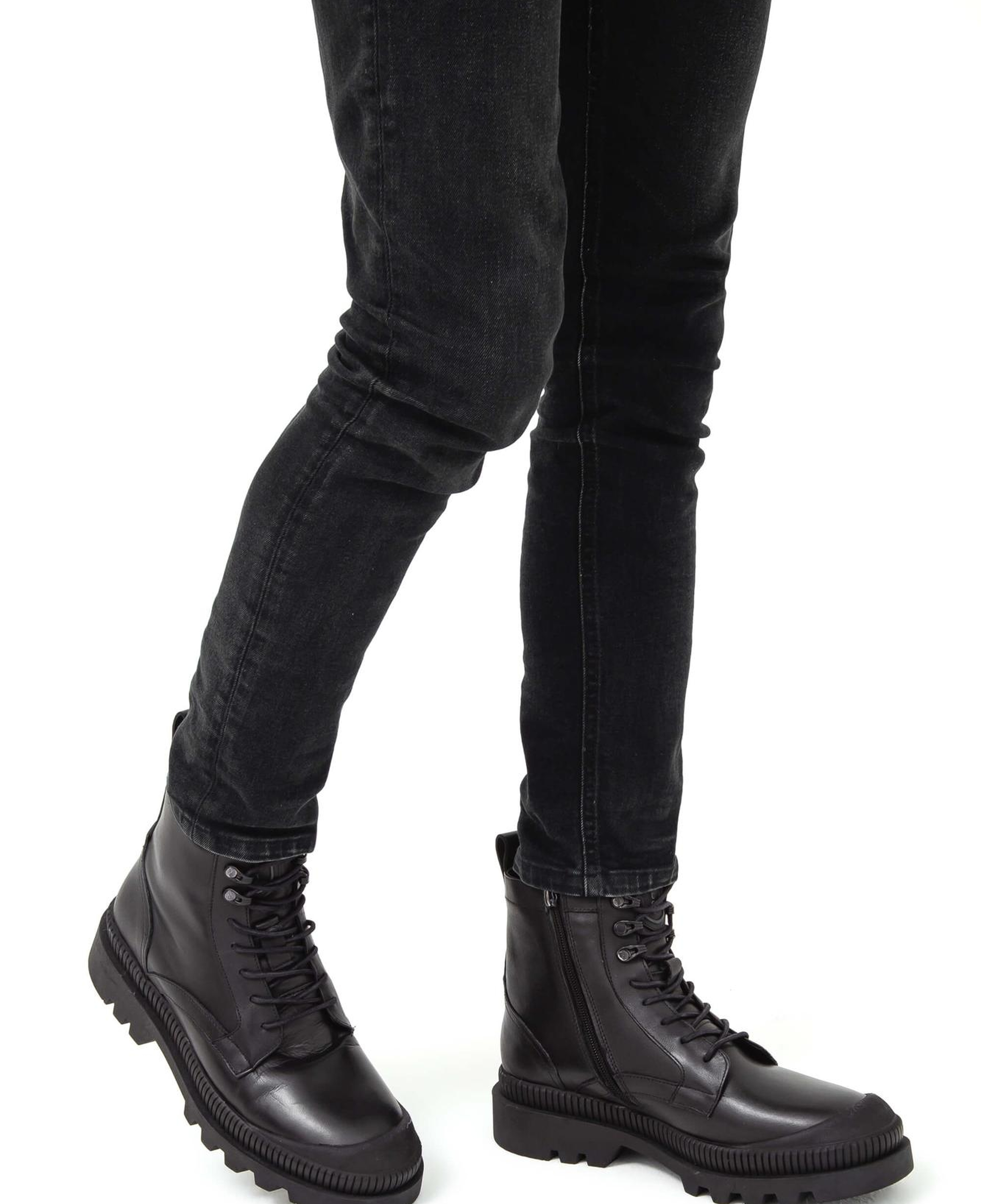 Tamer Tanca Erkek Hakiki Deri Siyah Casual Bot