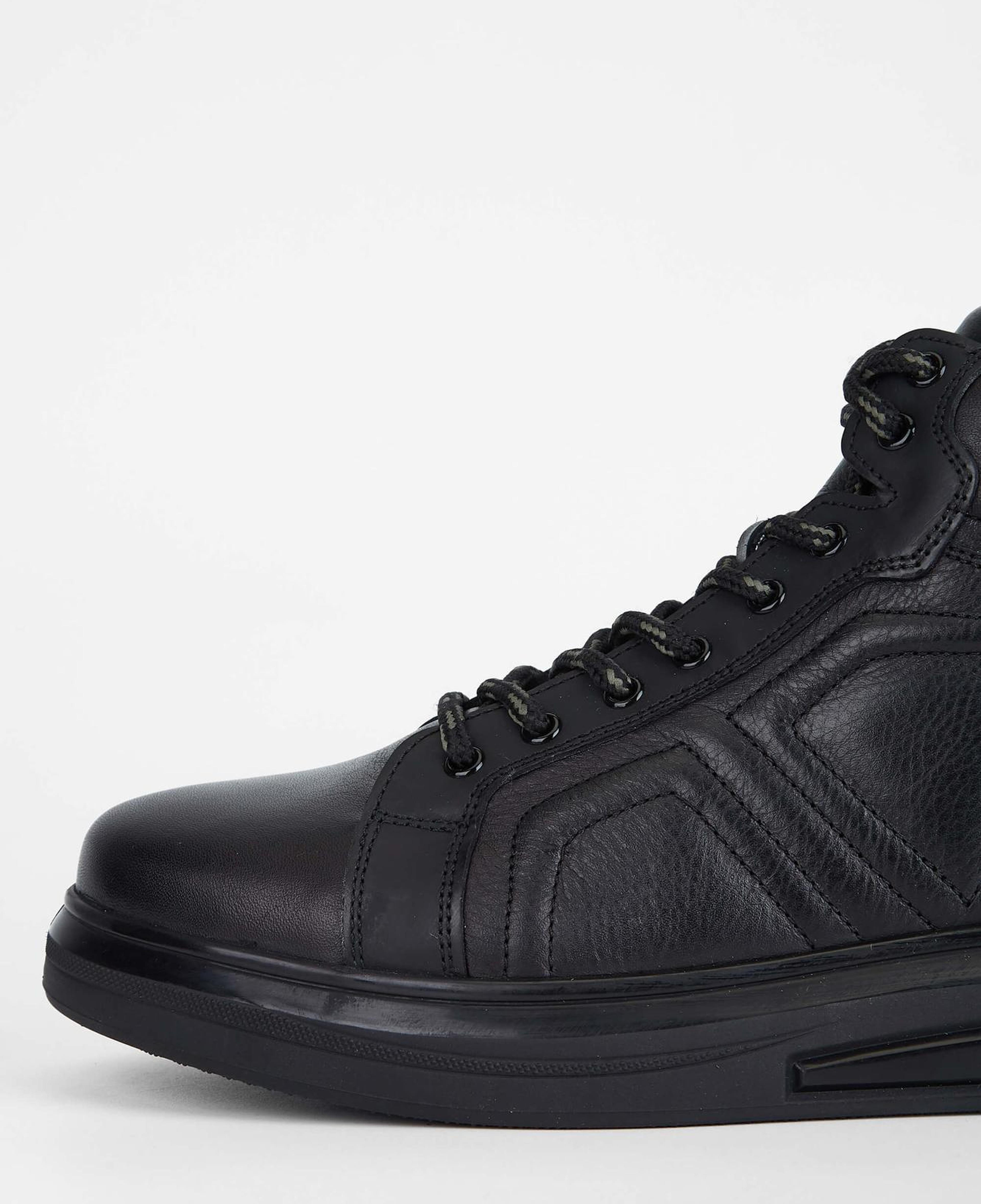 Tamer Tanca Erkek Hakiki Deri Siyah Casual Bot