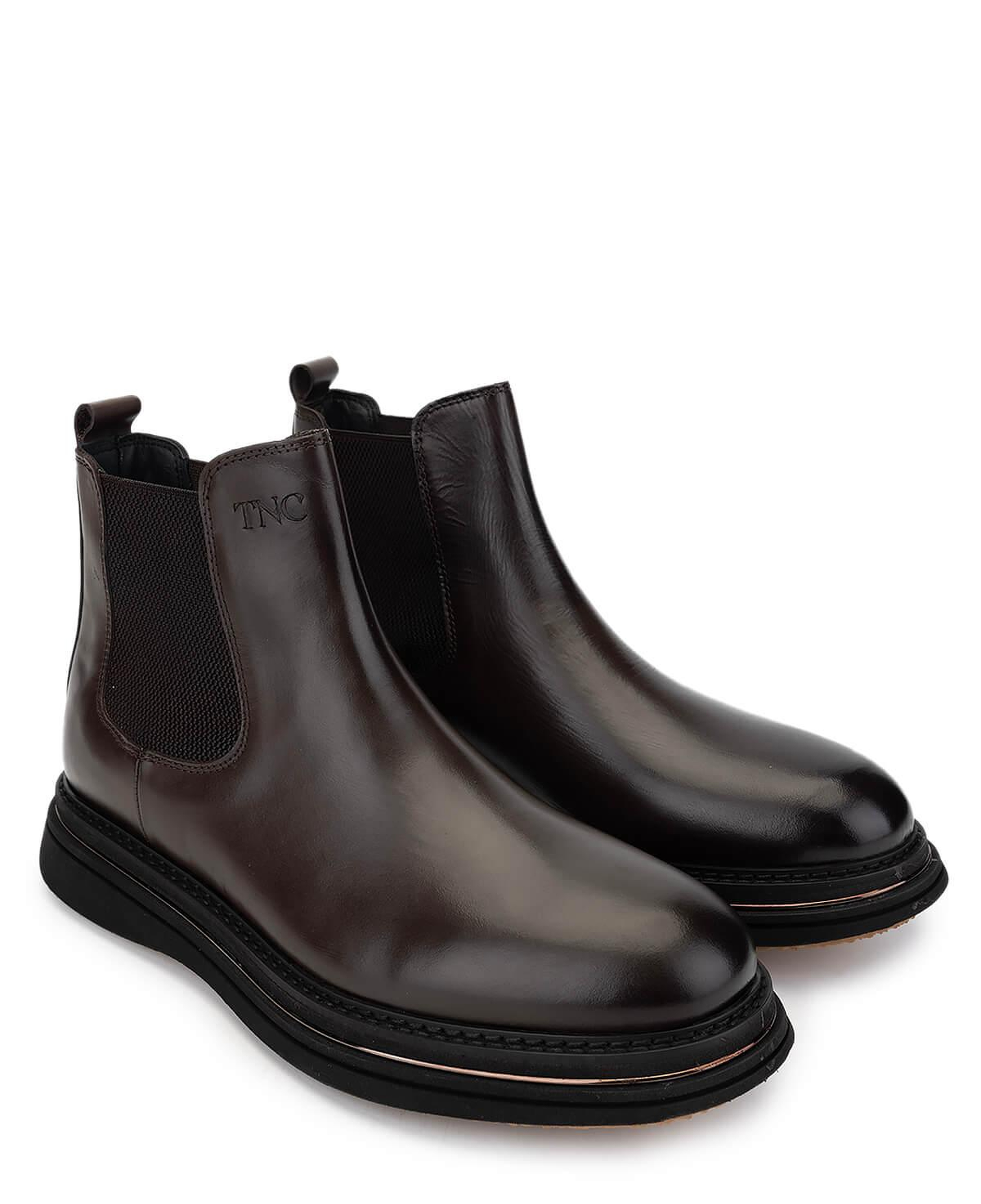 Tamer Tanca Erkek Hakiki Deri Kahverengi Casual Bot