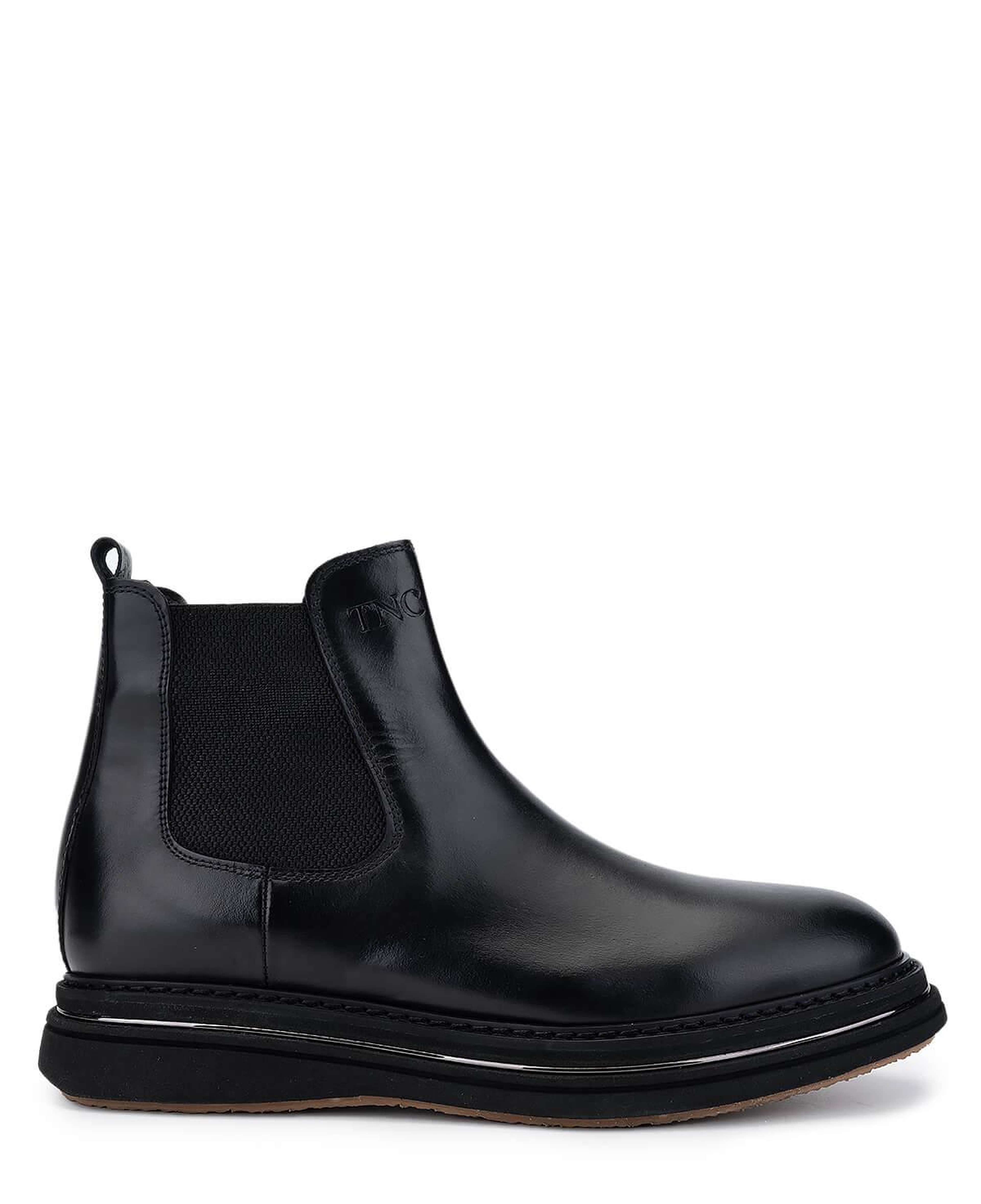 Tamer Tanca Erkek Hakiki Deri Siyah Analin Casual Bot