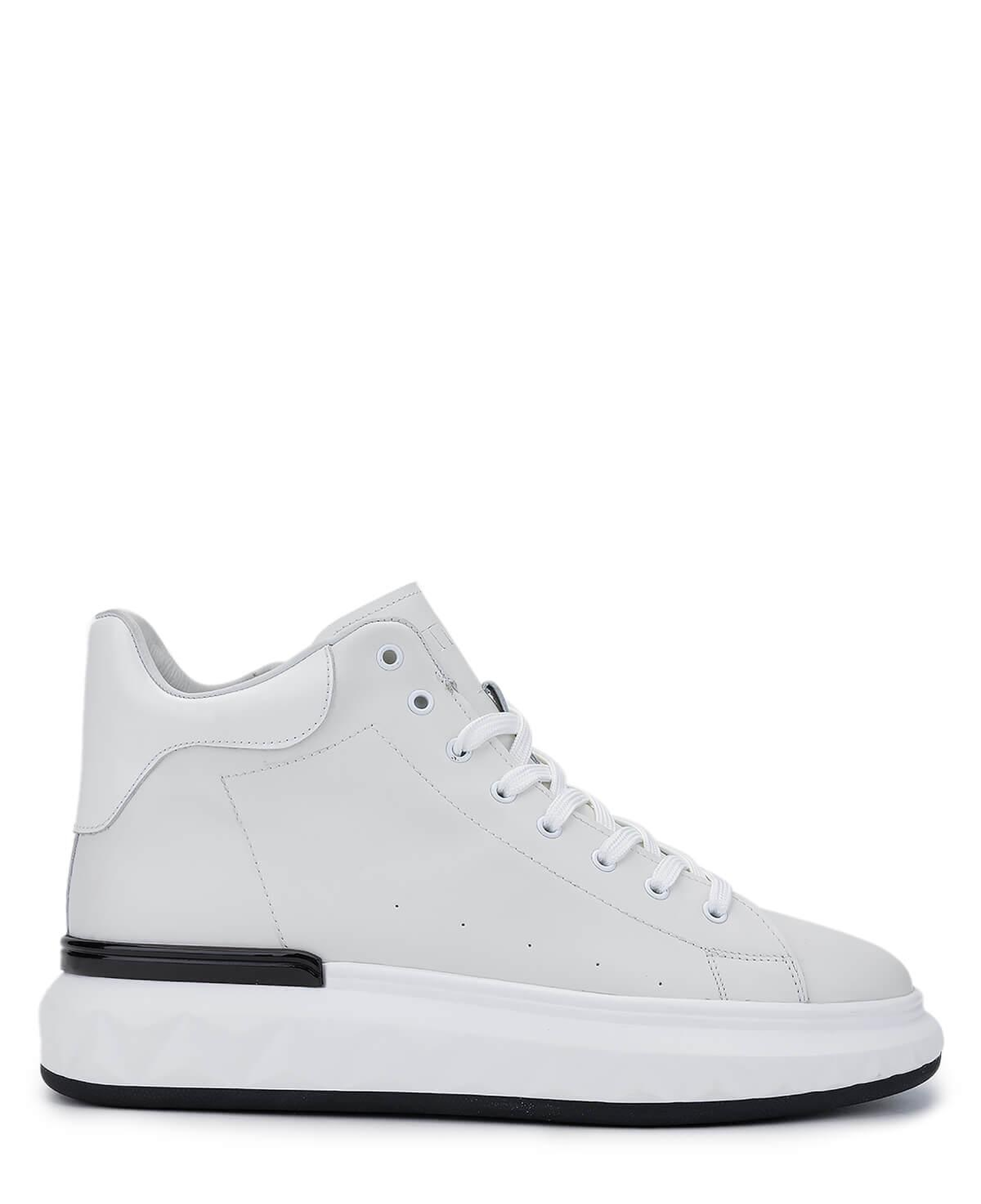 Tamer Tanca Erkek Hakiki Deri Beyaz Bot Ayakkabı