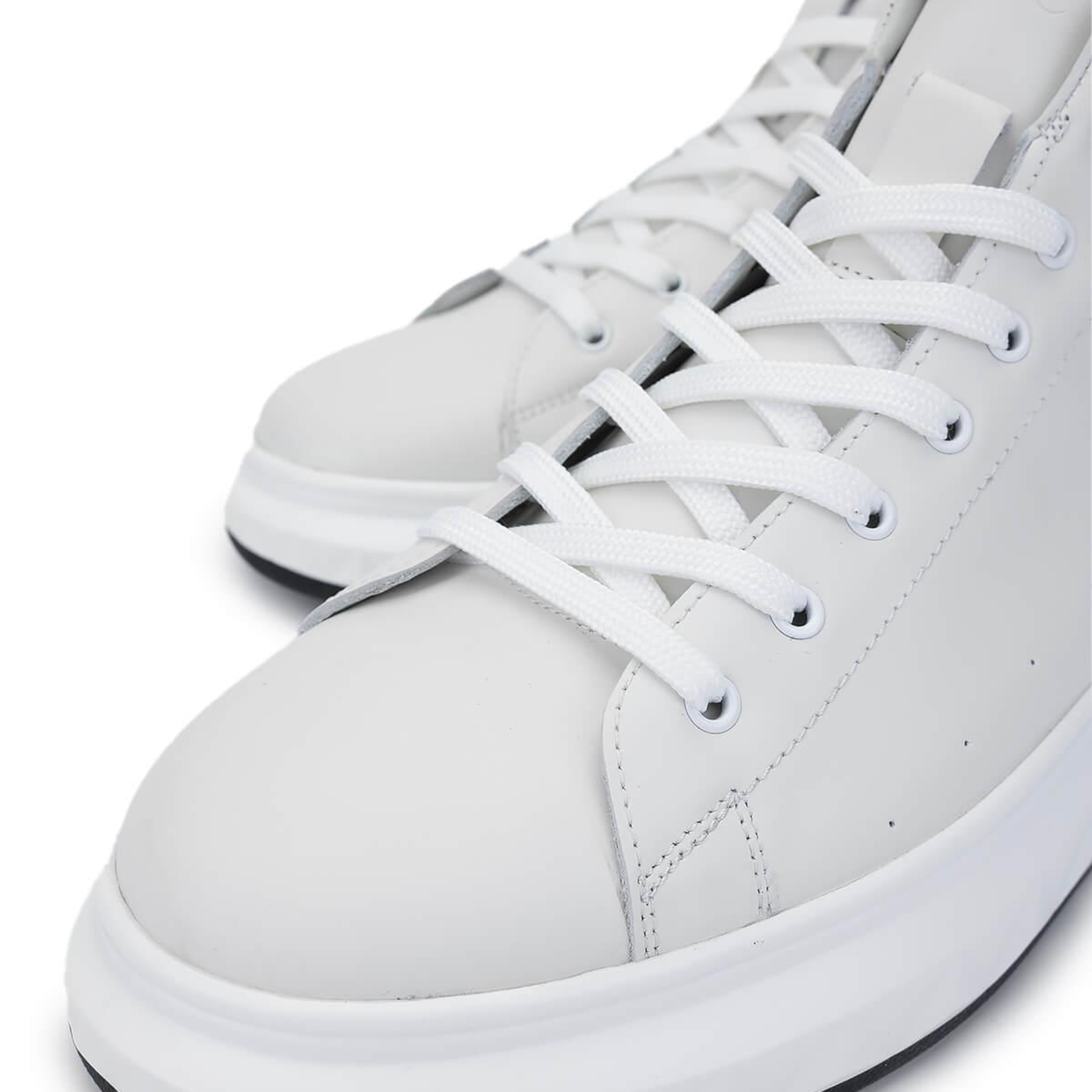 Tamer Tanca Erkek Hakiki Deri Beyaz Bot Ayakkabı