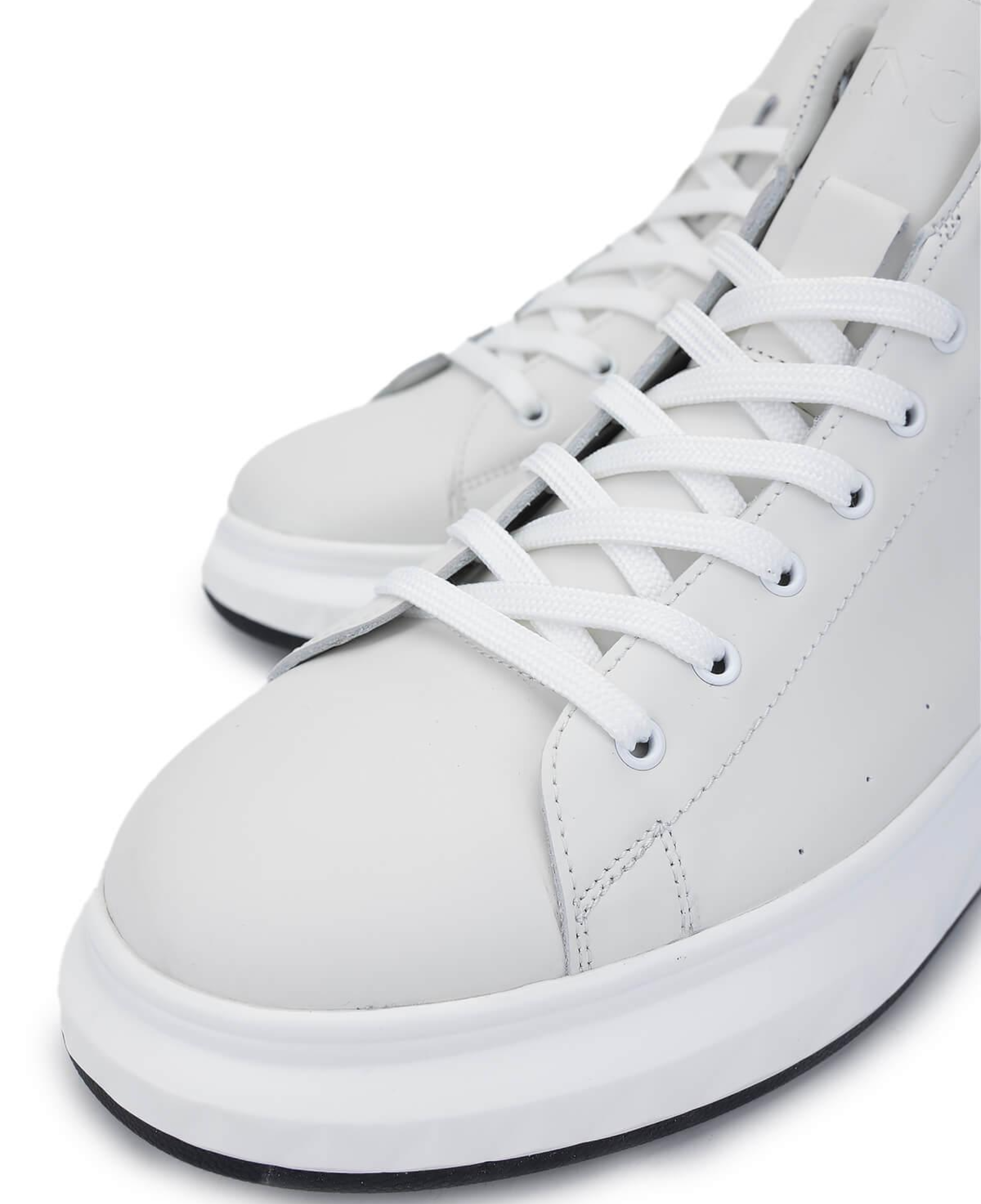 Tamer Tanca Erkek Hakiki Deri Beyaz Bot Ayakkabı