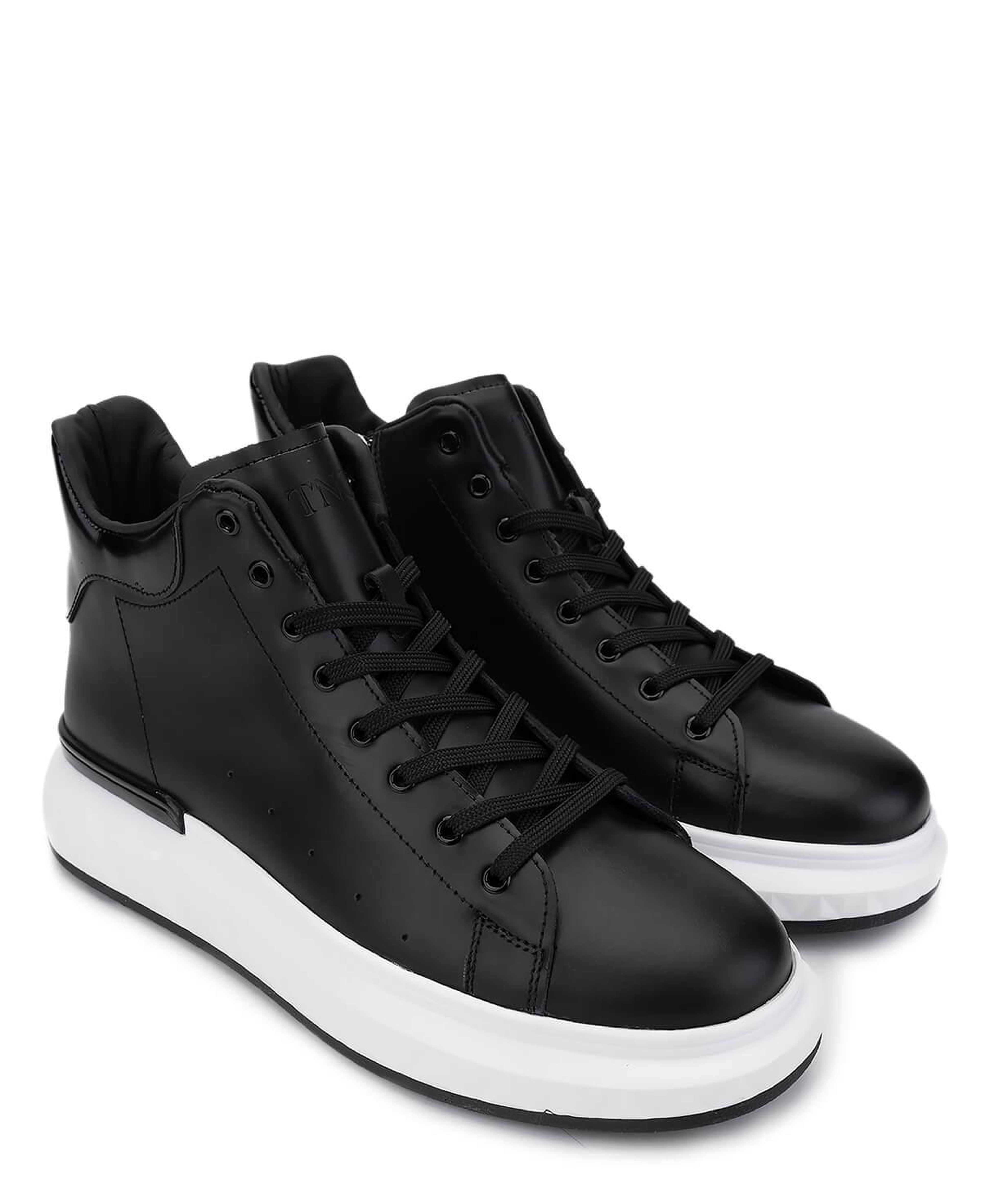 Tamer Tanca Erkek Hakiki Deri Siyah Bot Ayakkabı