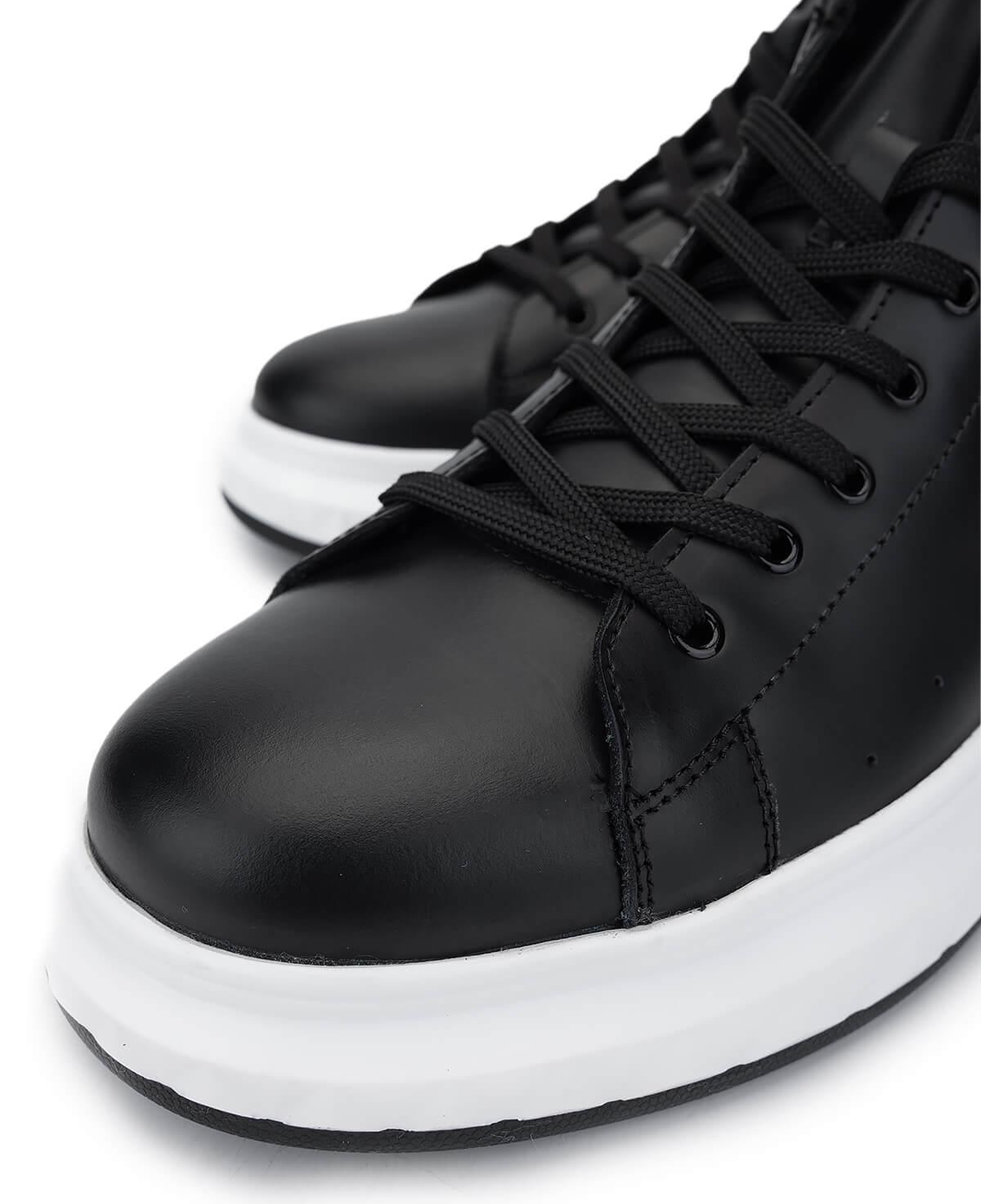 Tamer Tanca Erkek Hakiki Deri Siyah Bot Ayakkabı