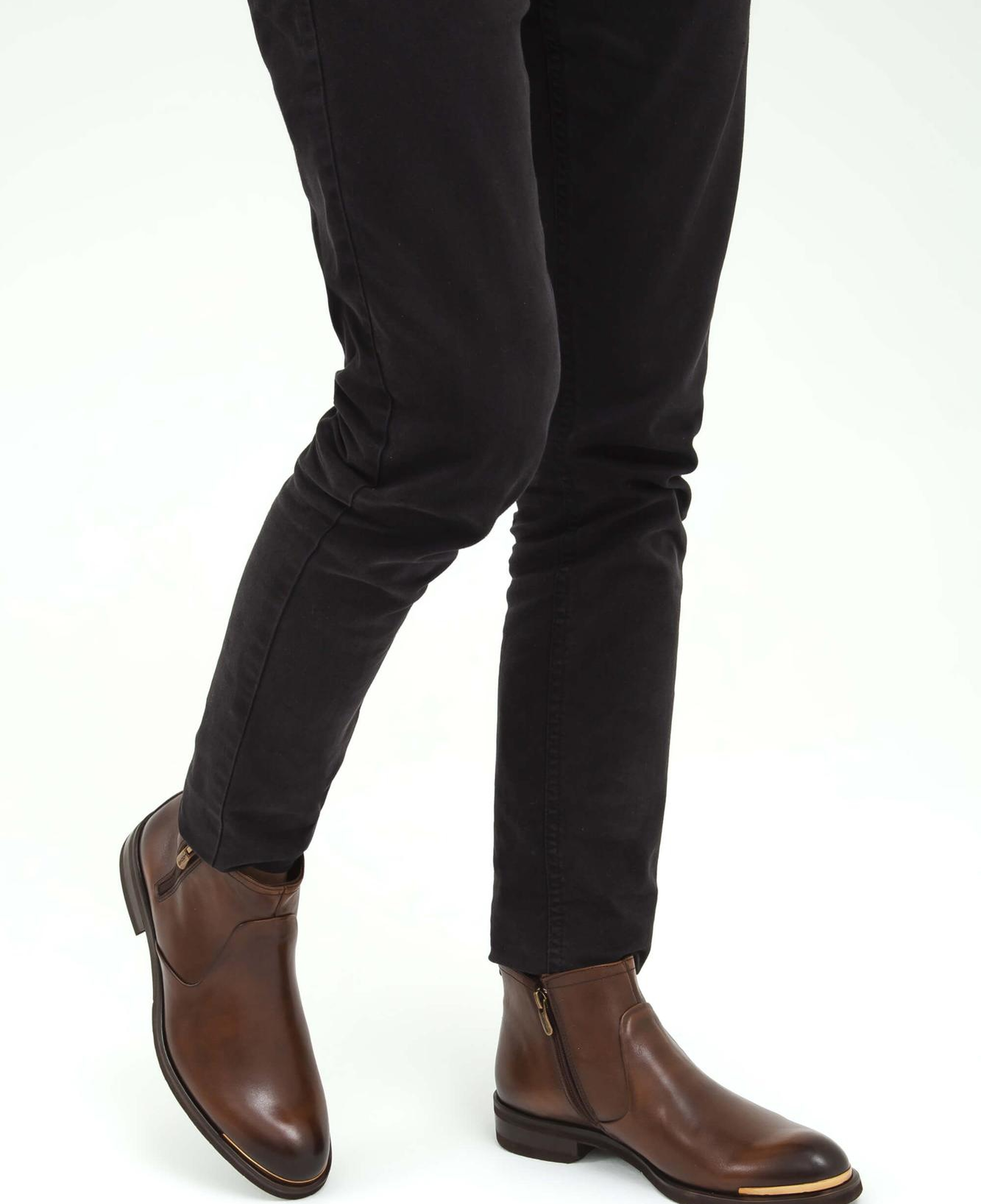 Tamer Tanca Erkek Hakiki Deri Kahverengi Klasik Bot