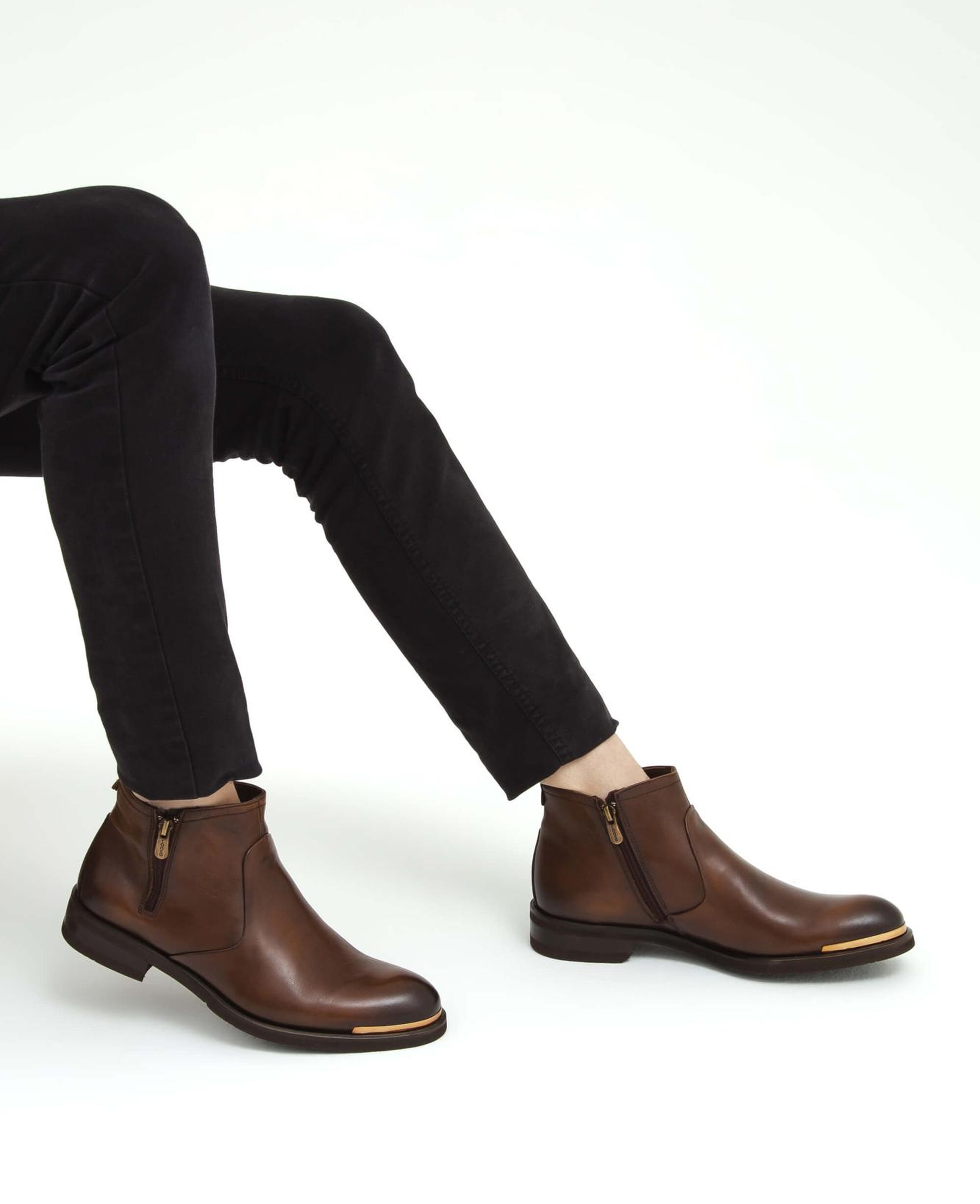 Tamer Tanca Erkek Hakiki Deri Kahverengi Klasik Bot