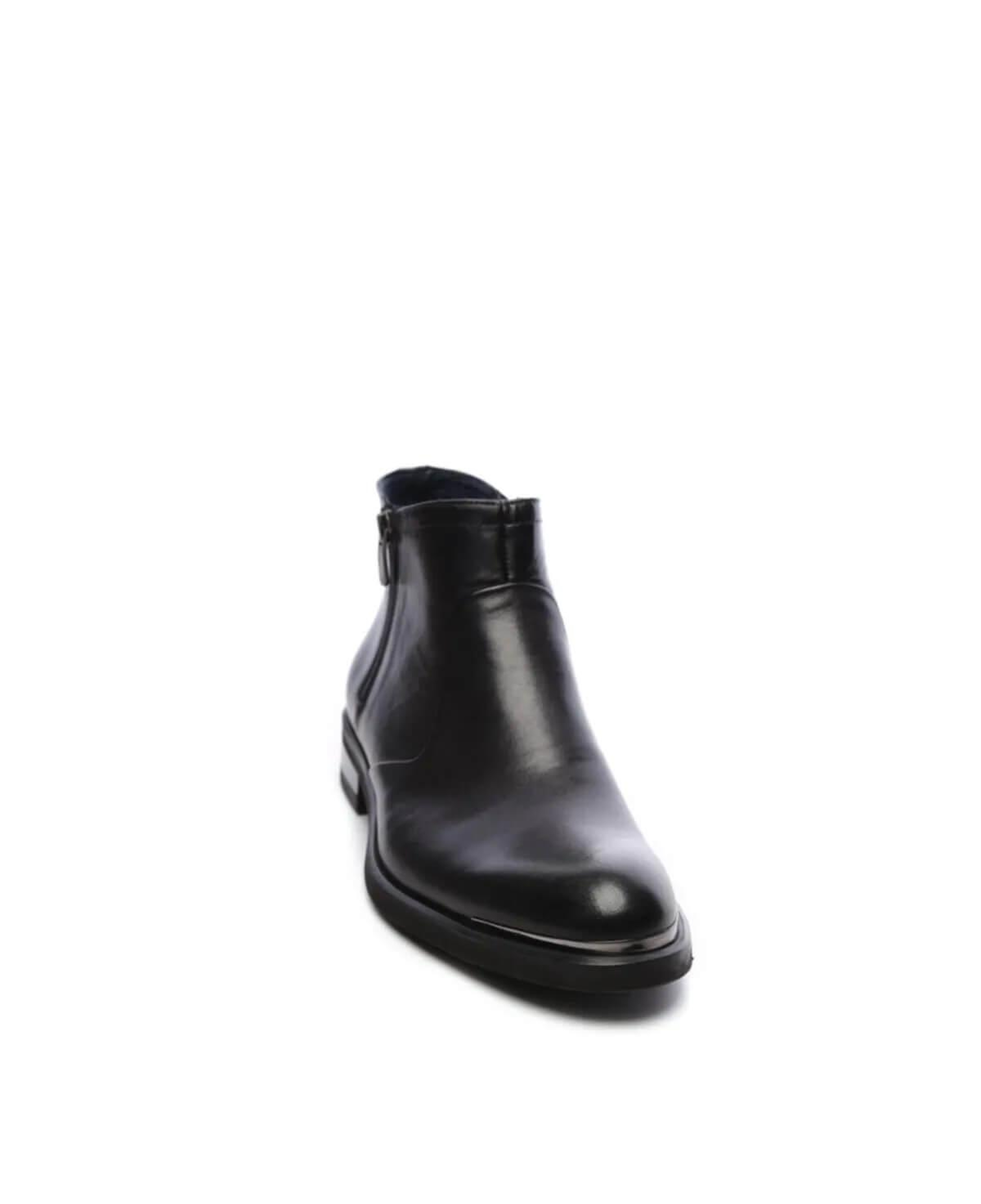 Tamer Tanca Erkek Hakiki Deri Siyah Klasik Bot