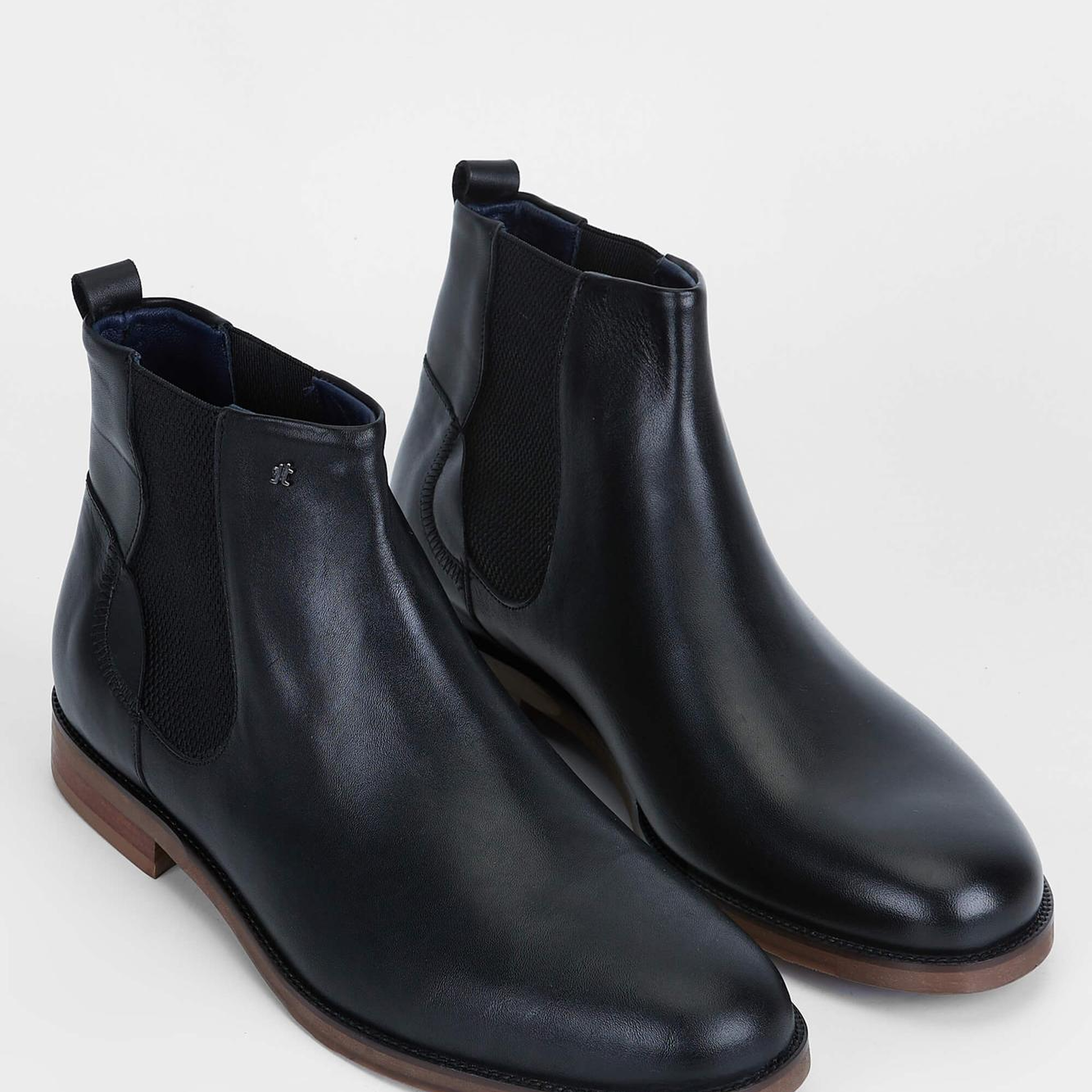 Tamer Tanca Erkek Hakiki Deri Siyah Deri Casual Bot