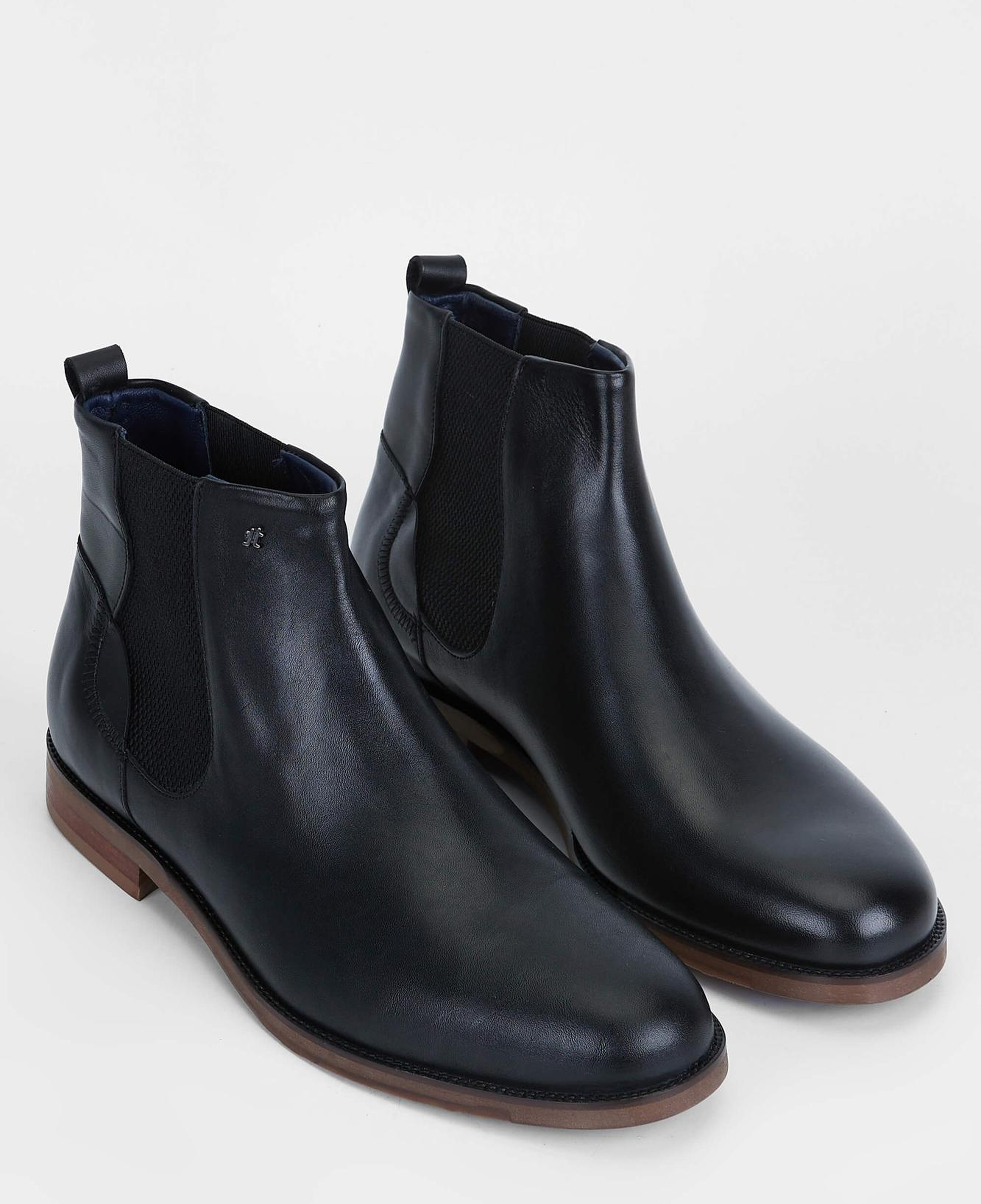 Tamer Tanca Erkek Hakiki Deri Siyah Deri Casual Bot