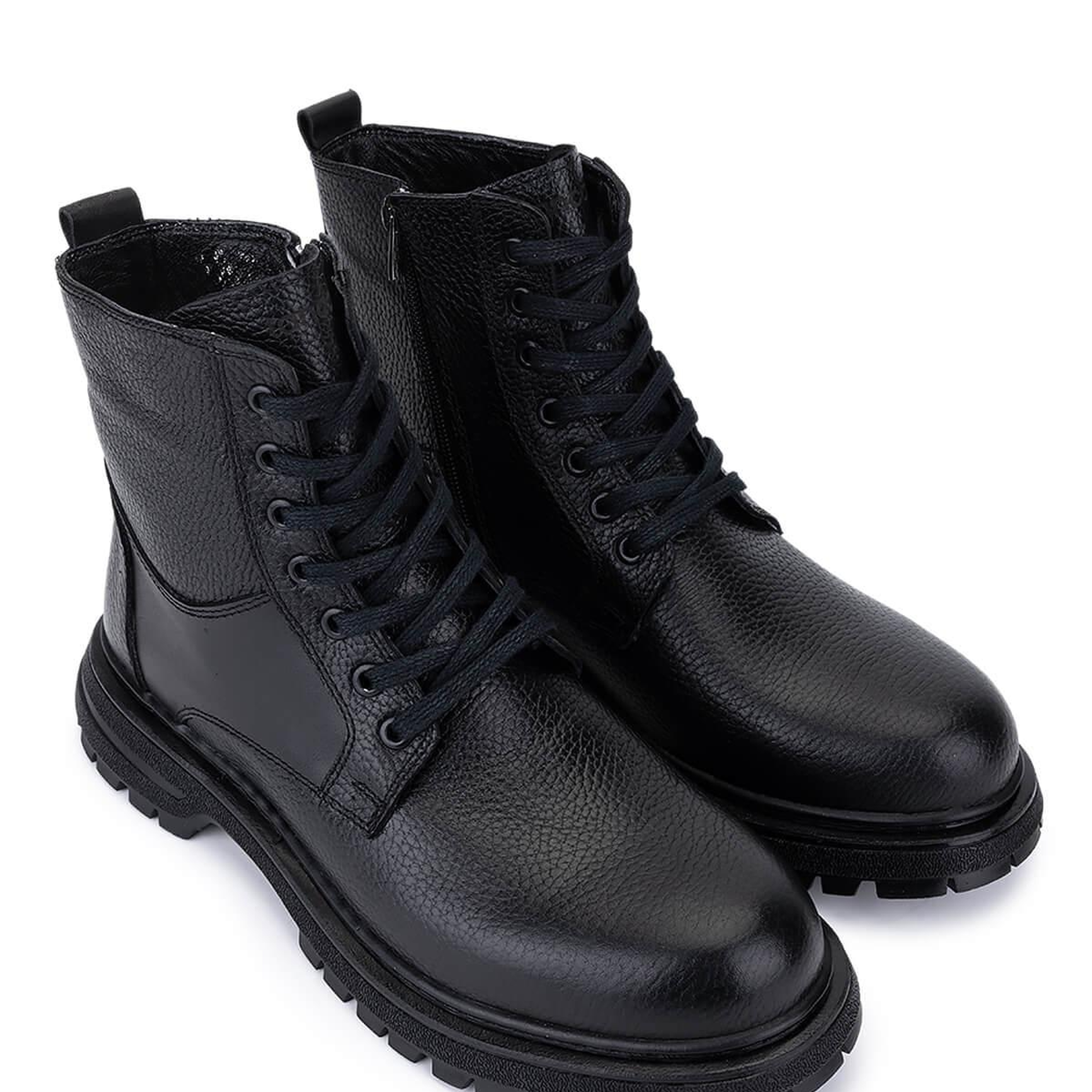 Tamer Tanca Erkek Hakiki Deri Siyah POSTAL Bot