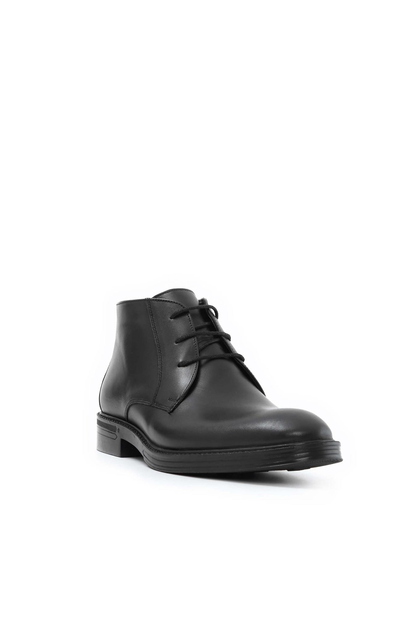 Tamer Tanca Erkek Hakiki Deri Siyah Deri Klasik Bot