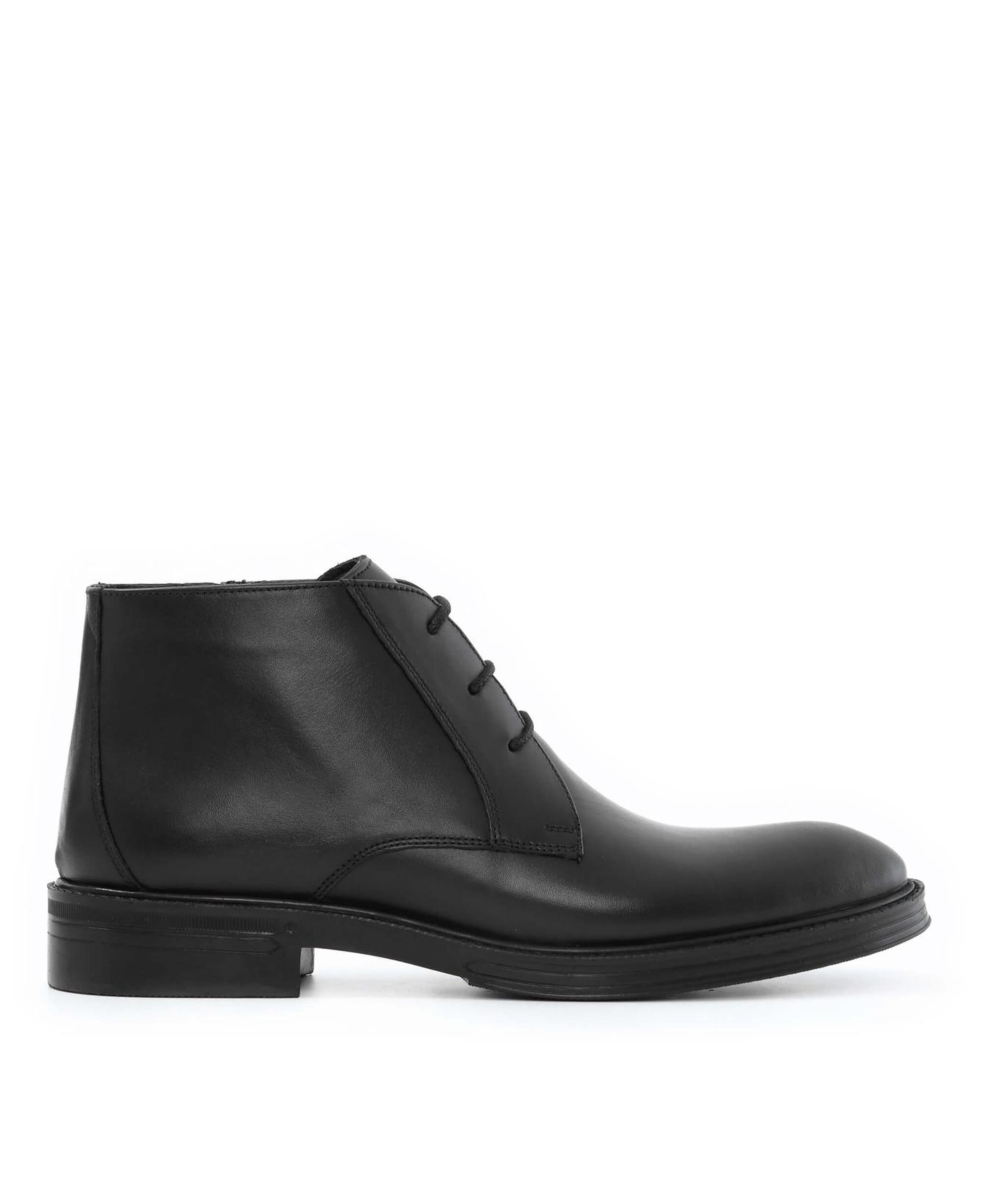 Tamer Tanca Erkek Hakiki Deri Siyah Deri Klasik Bot