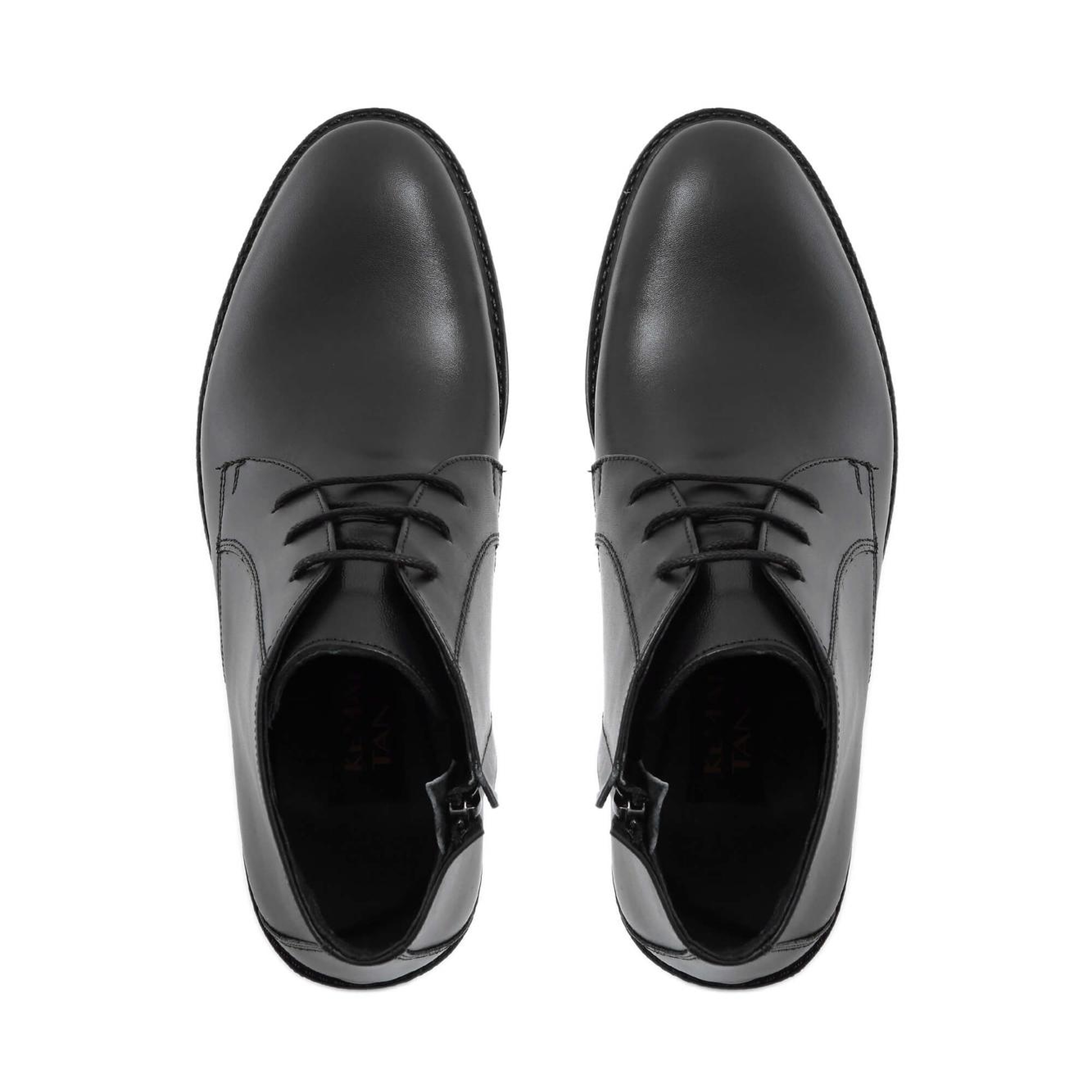 Tamer Tanca Erkek Hakiki Deri Siyah Deri Klasik Bot