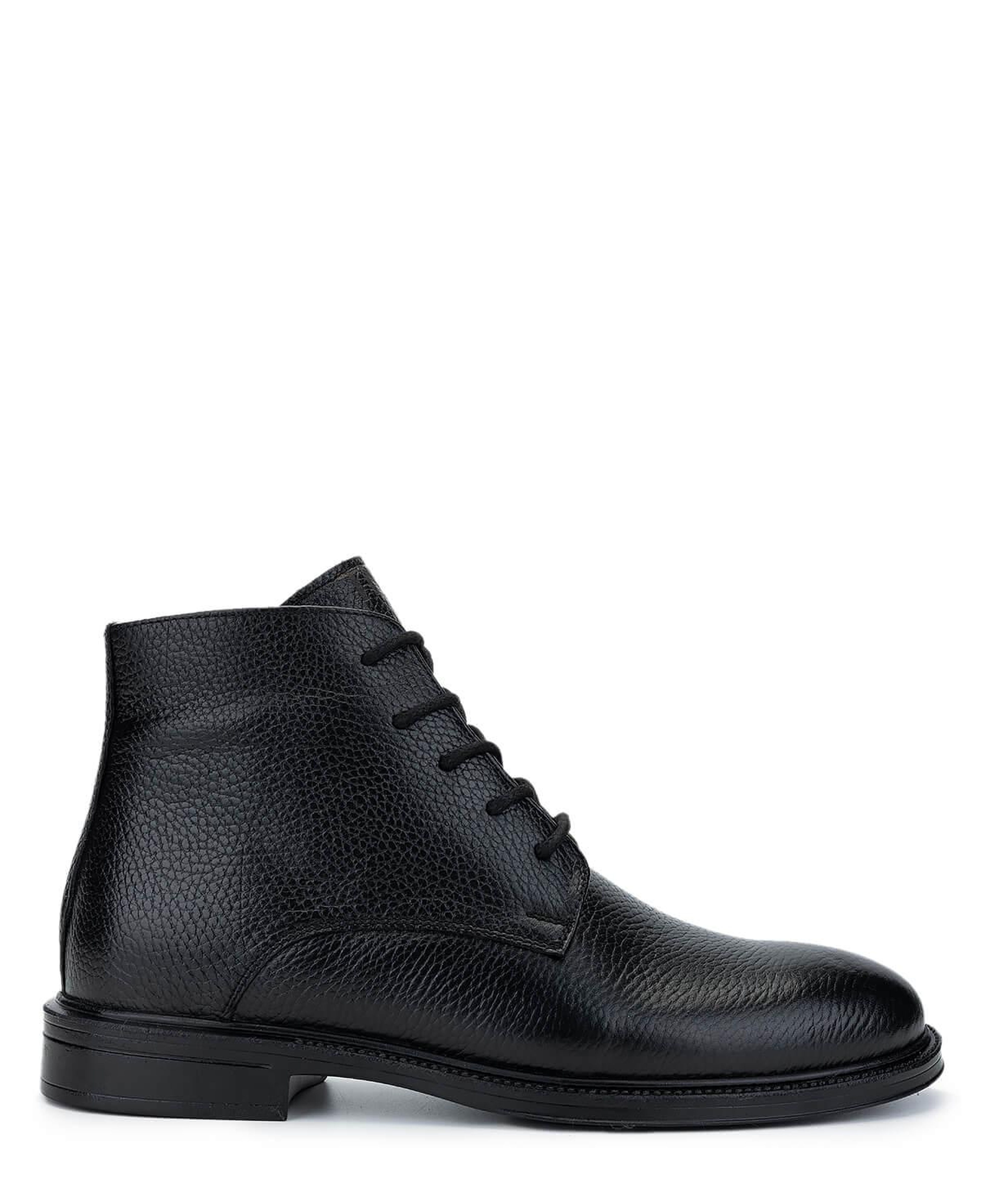 Tamer Tanca Erkek Hakiki Deri Siyah Floter Casual Bot