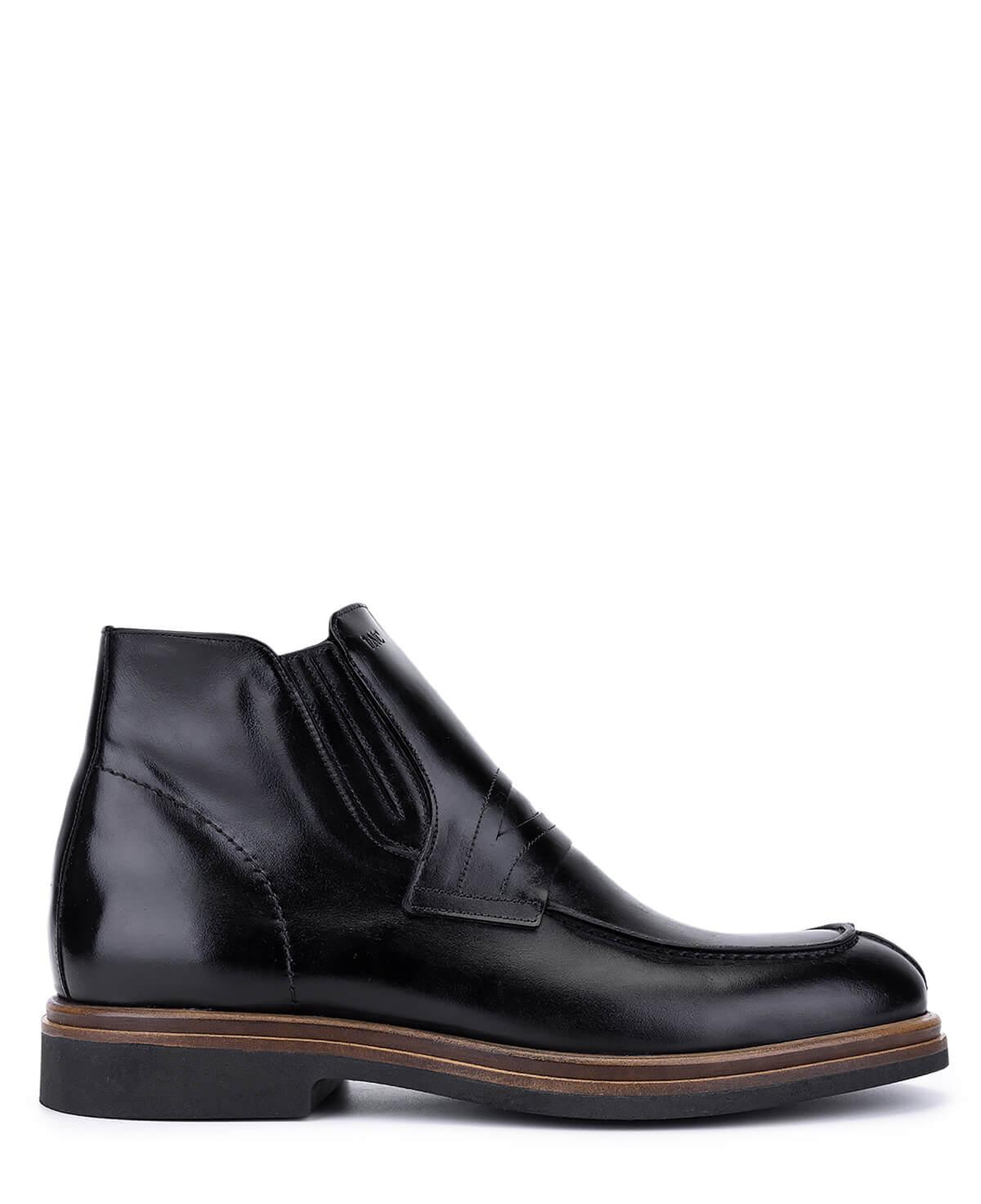 Tamer Tanca Erkek Hakiki Deri Siyah Klasik Bot