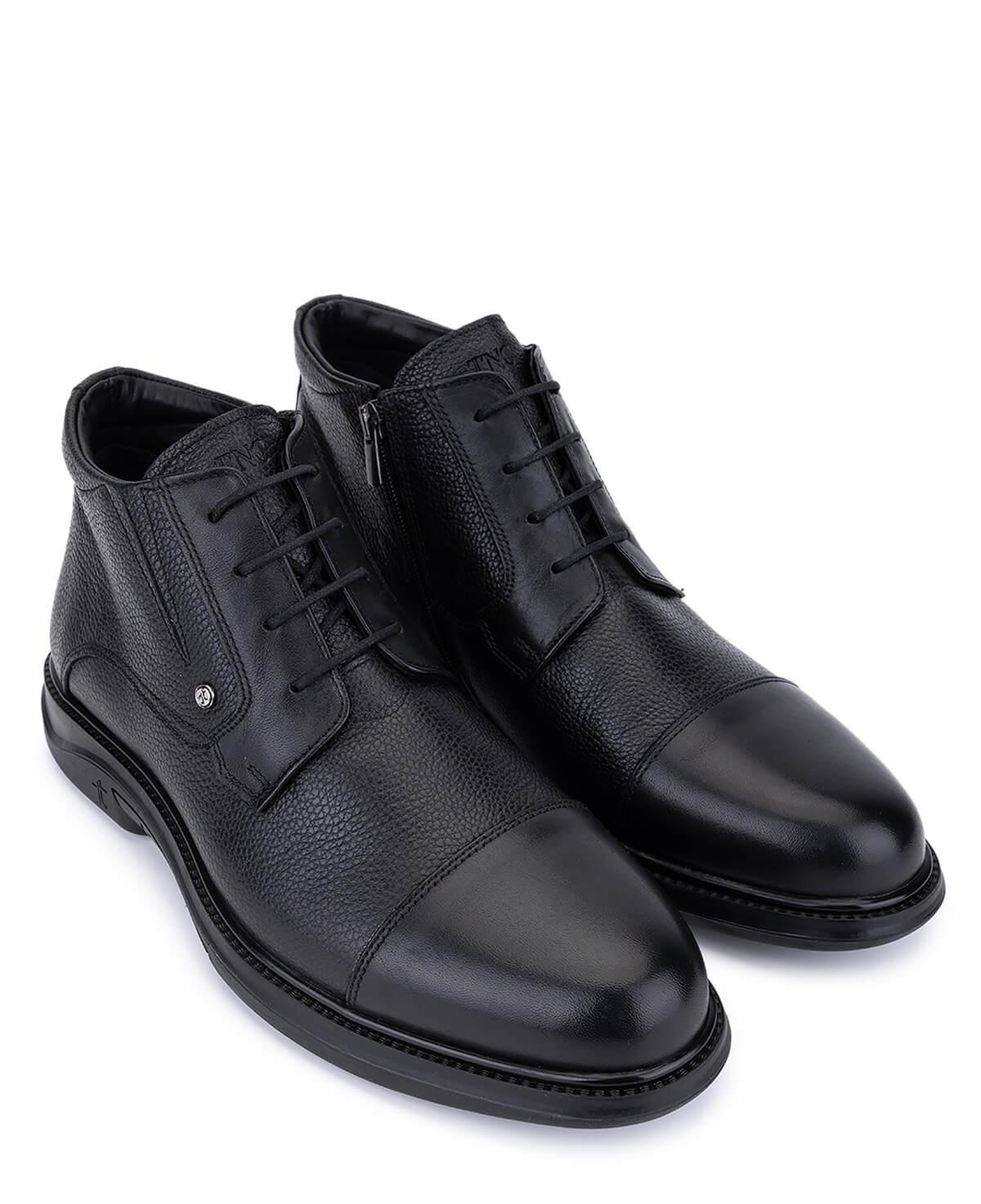 Tamer Tanca Erkek Hakiki Deri Siyah Klasik Bot