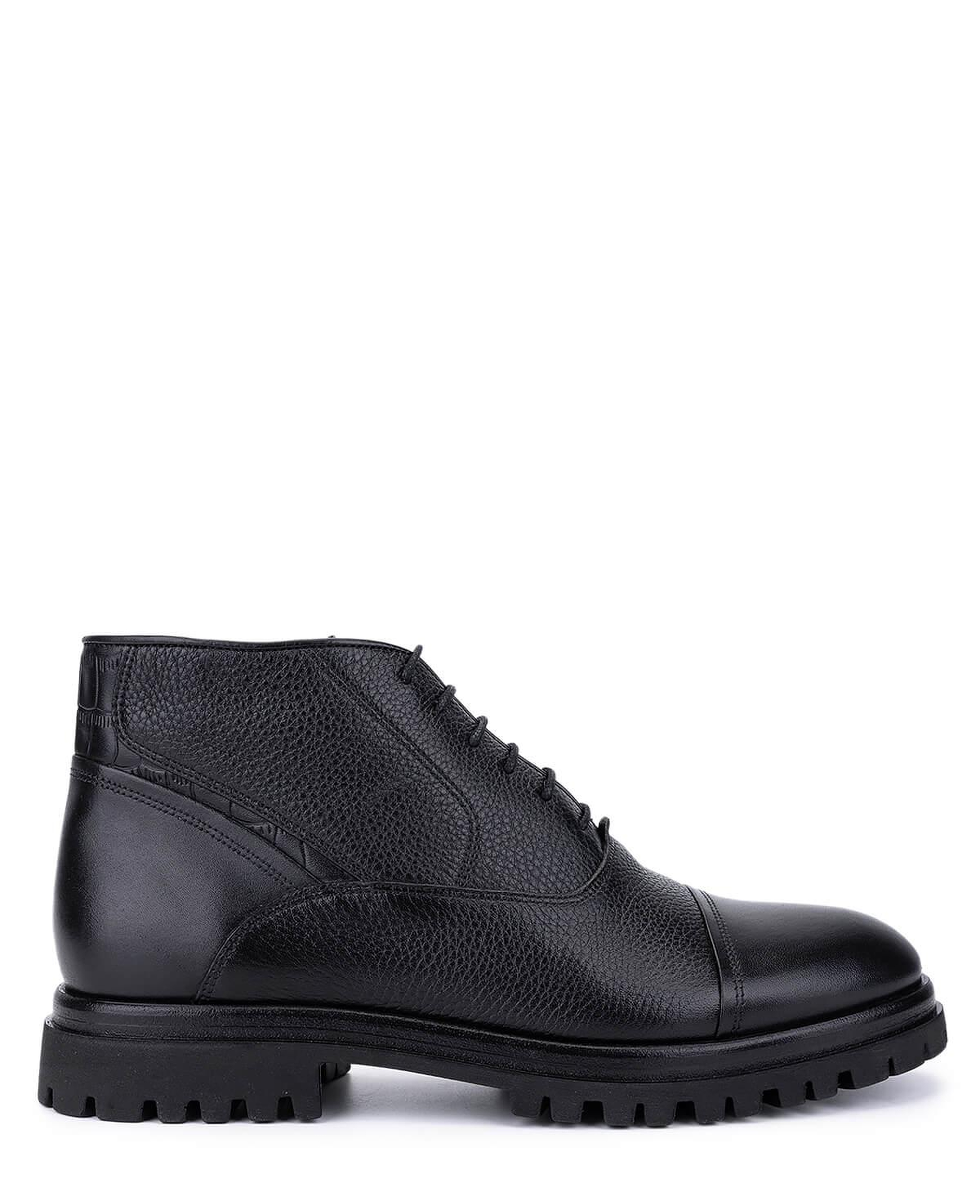 Tamer Tanca Erkek Hakiki Deri Siyah Deri Klasik Bot