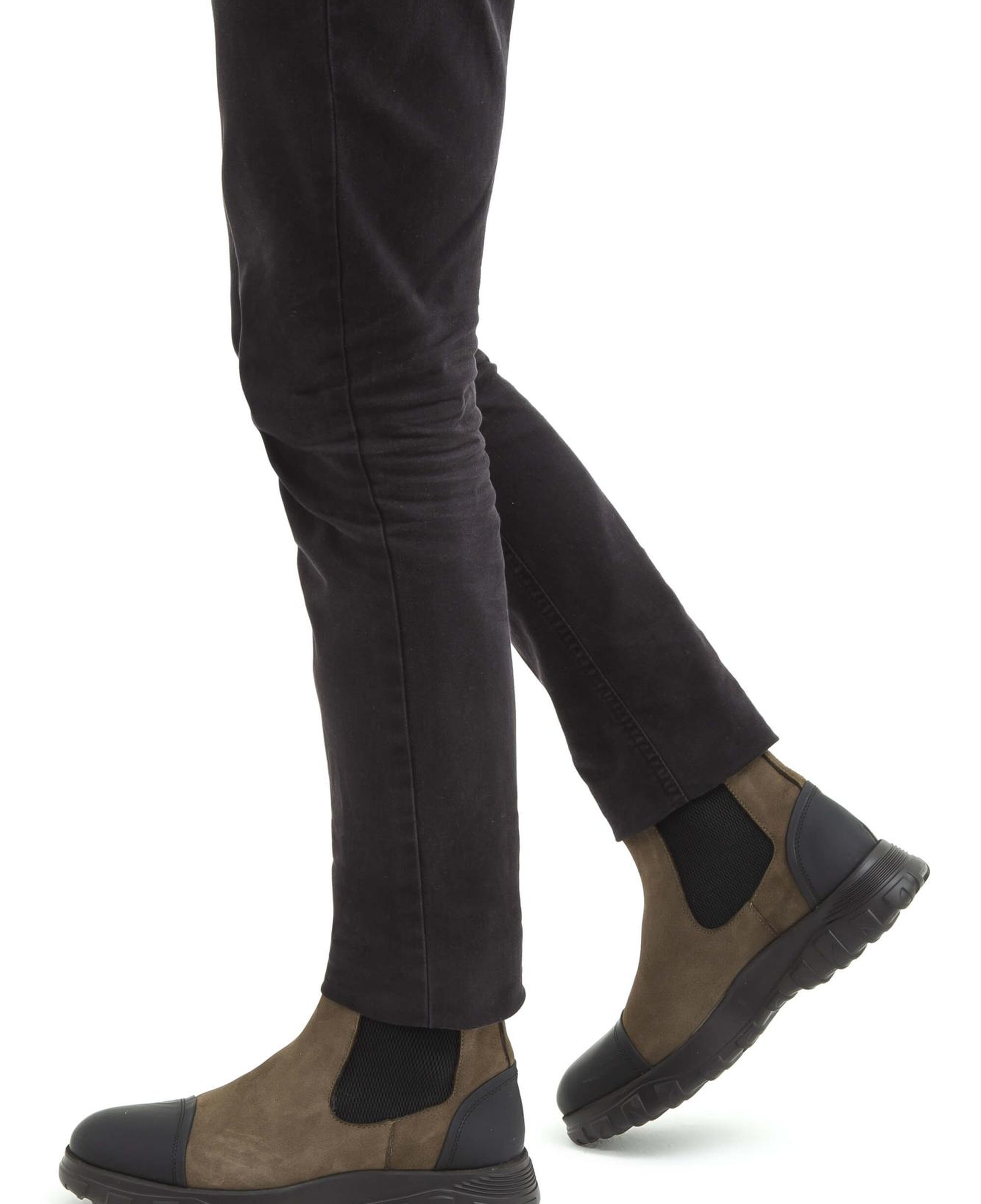 Tamer Tanca Erkek Hakiki Deri Haki Süet Casual Bot