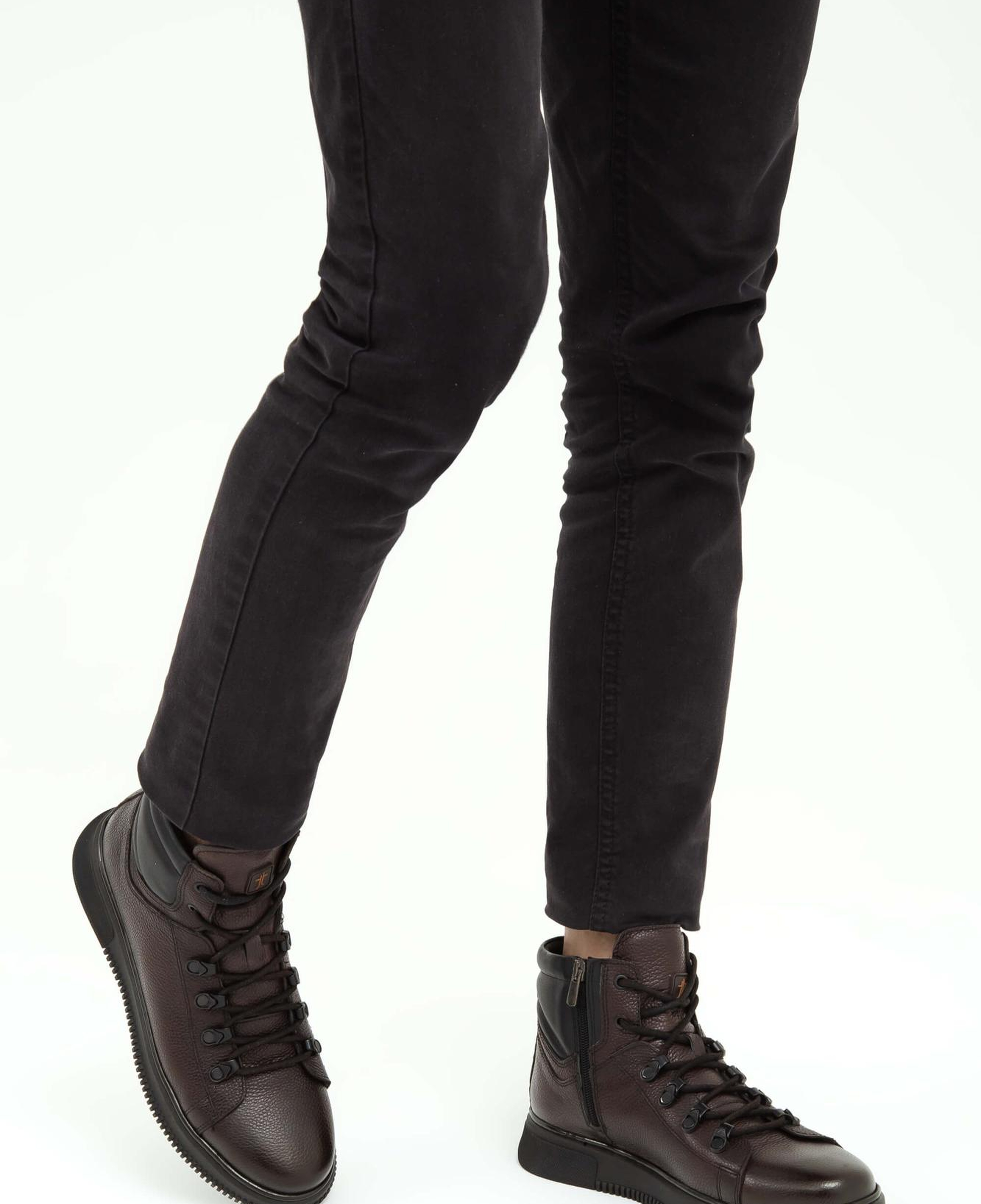 Tamer Tanca Erkek Hakiki Deri Kahverengi Casual Bot