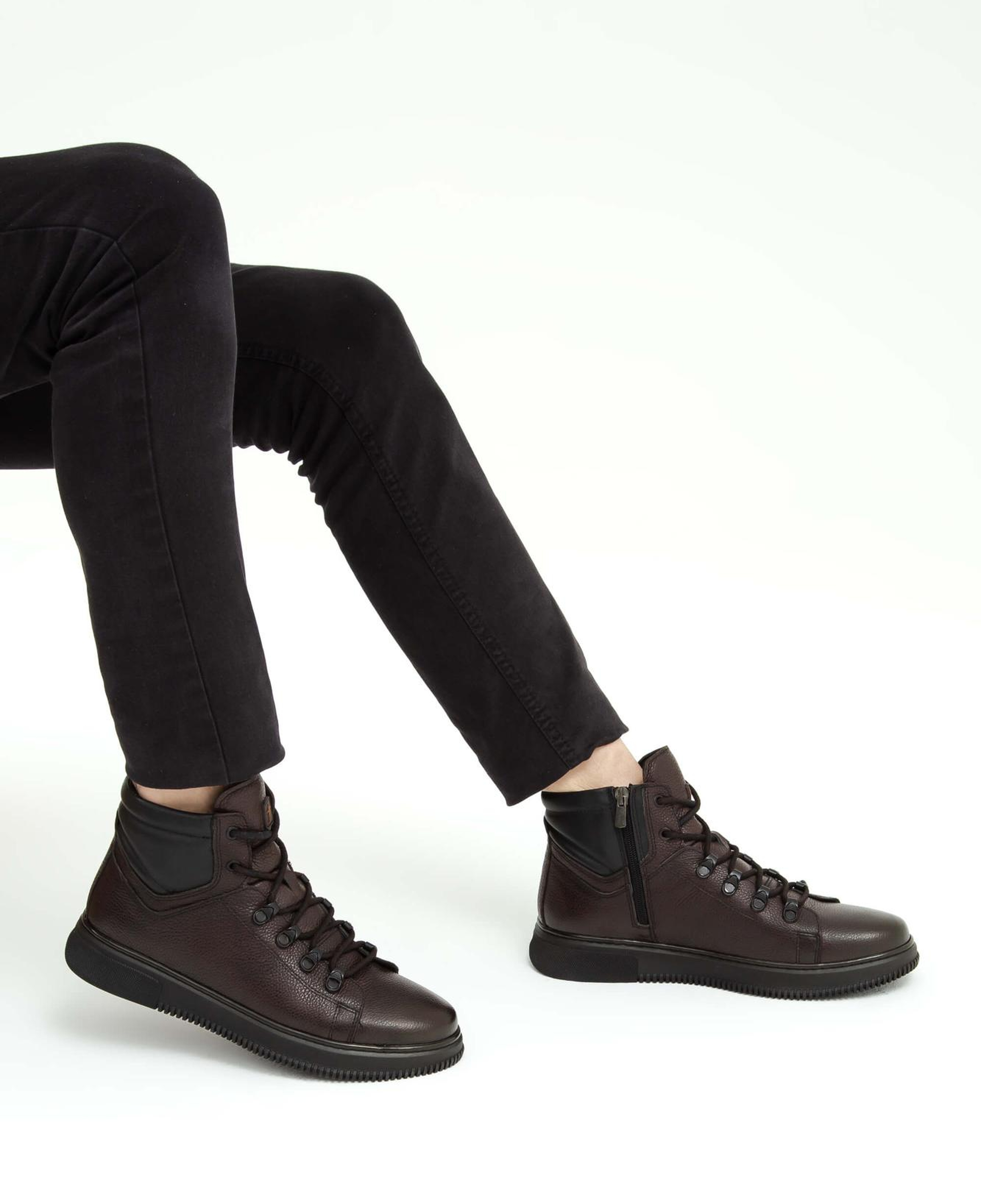 Tamer Tanca Erkek Hakiki Deri Kahverengi Casual Bot