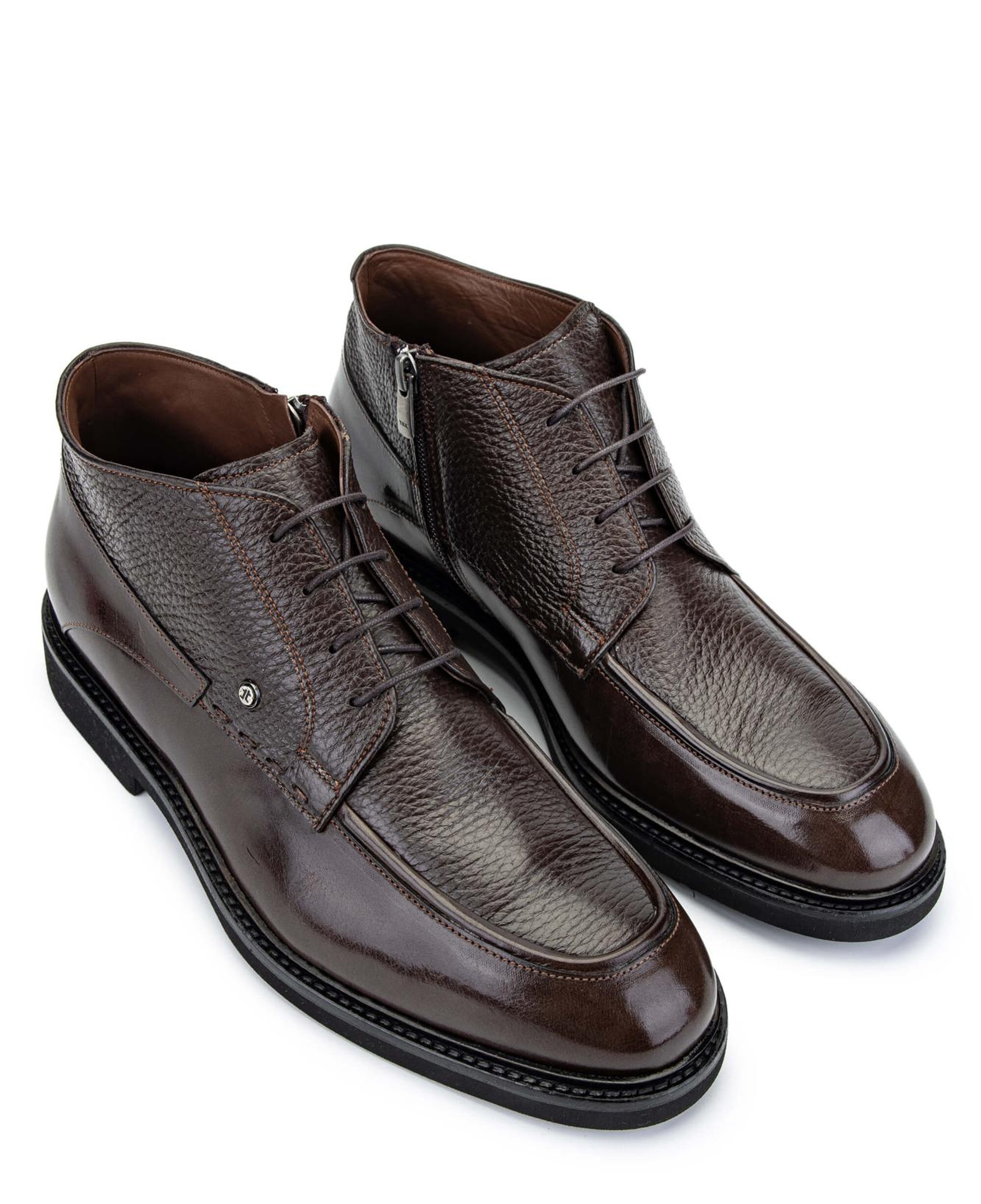 Tamer Tanca Erkek Hakiki Deri Kahverengi Klasik Bot