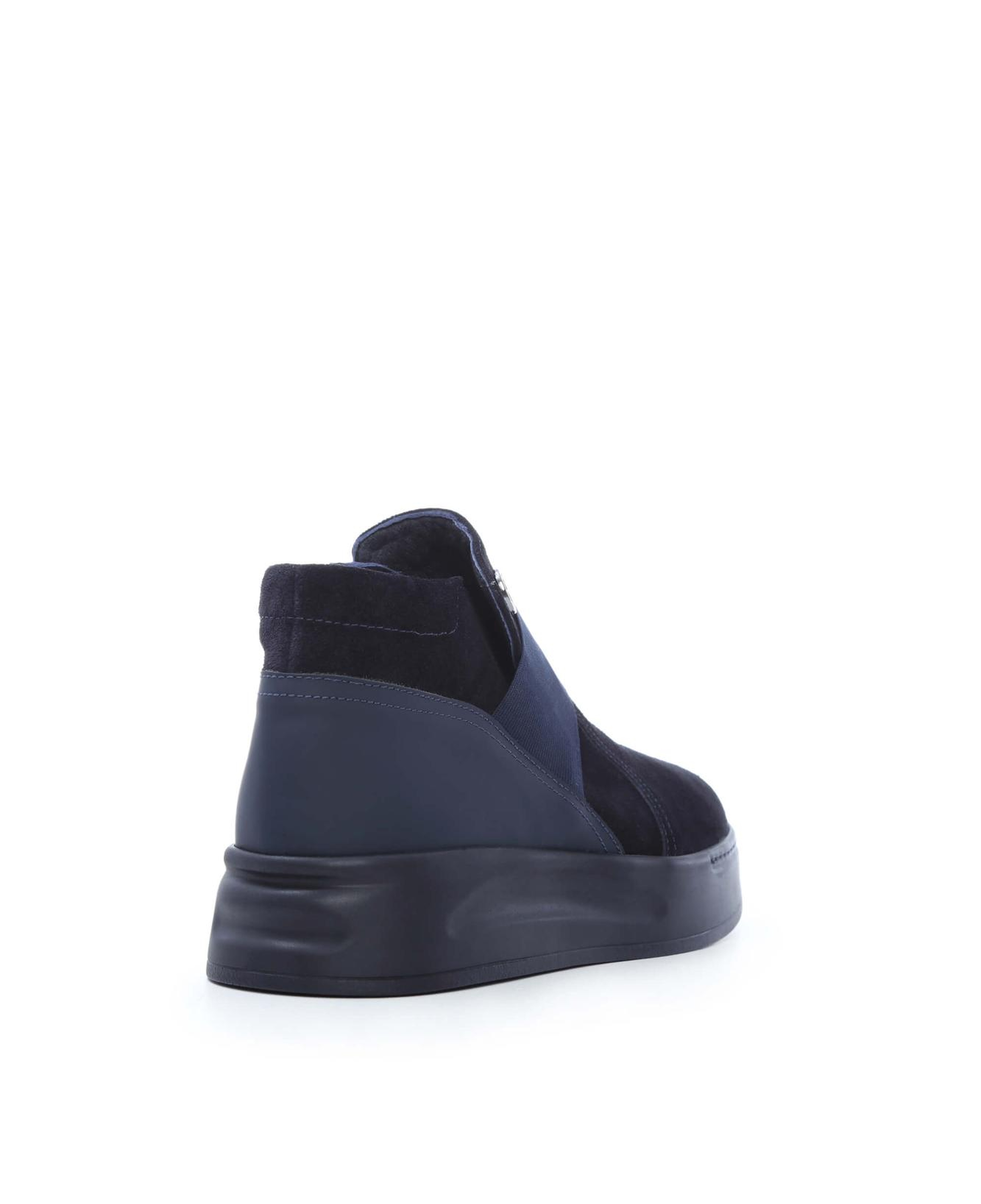 Tamer Tanca Erkek Hakiki Deri Lacivert Süet Casual Bot